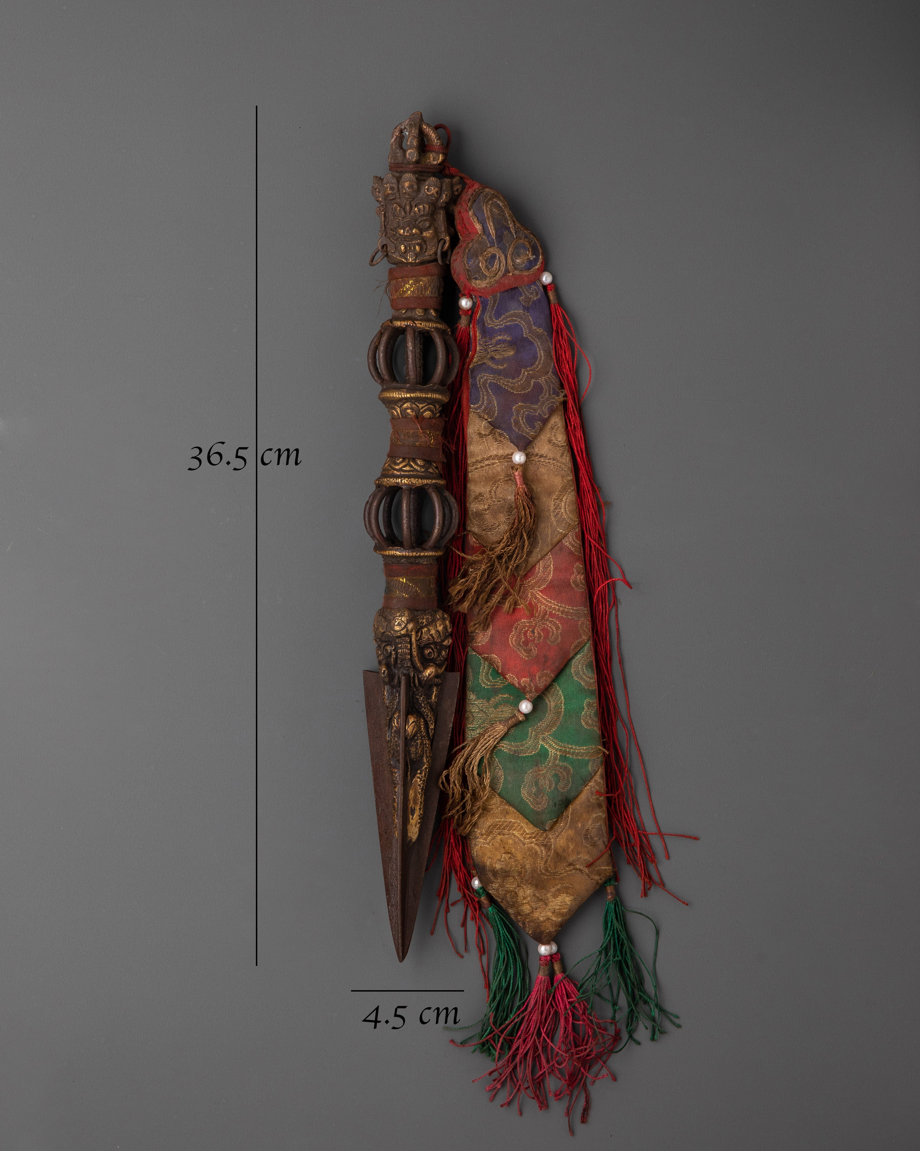 Brass Tantric Phurba | Protective Ritual Dagger