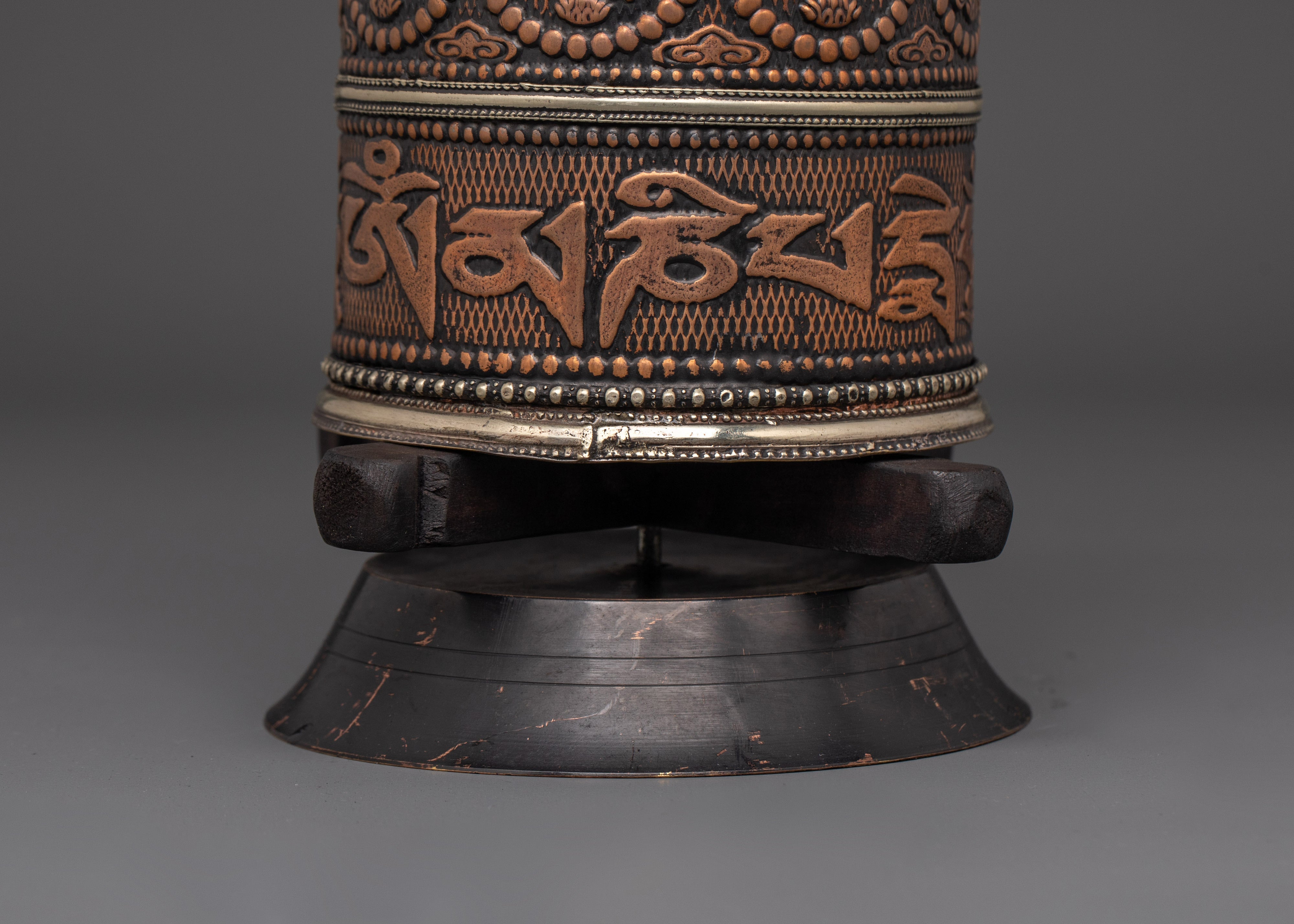 Spiritual Prayer Wheel | Tibetan Mantra Wheel for Meditation