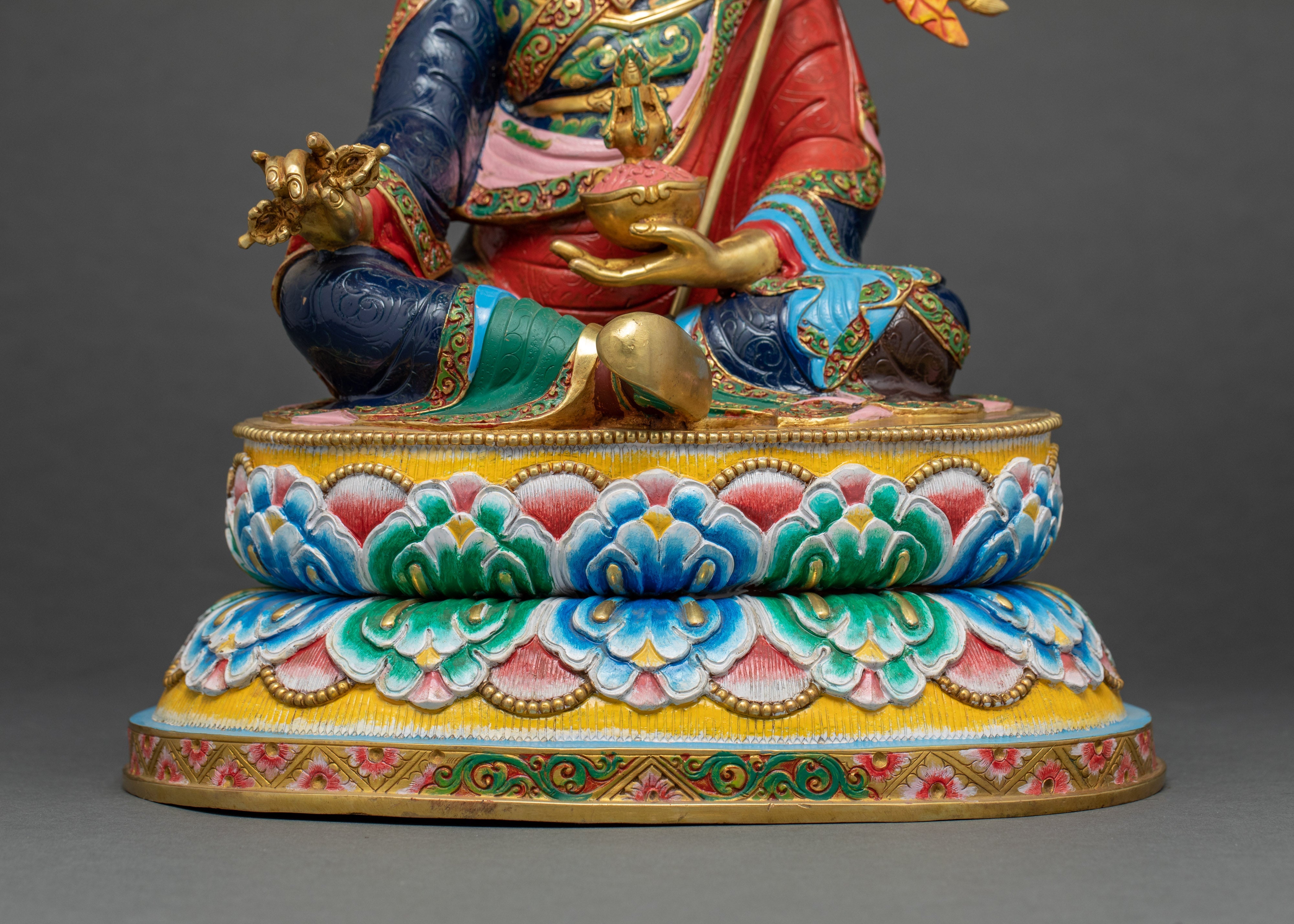 Padmasambhava Guru Sculpture | Buddhist Himalayan Art