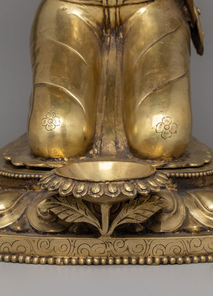 Malla King and Queen Brass Sculpture Set | Bhaktapur Royal Figures