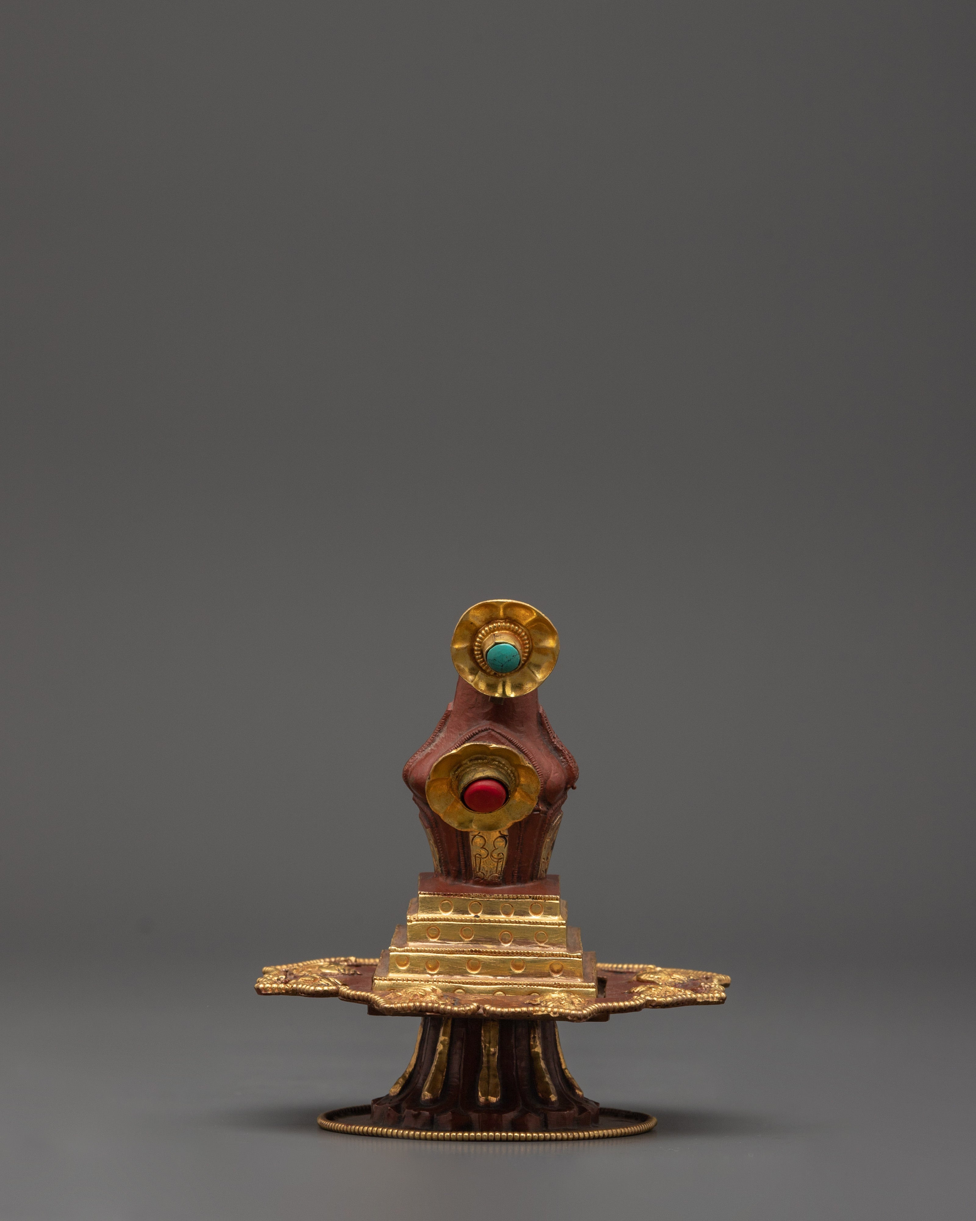 Tibetan Long Life Vessel | Gold-Plated Ritual Kalasha