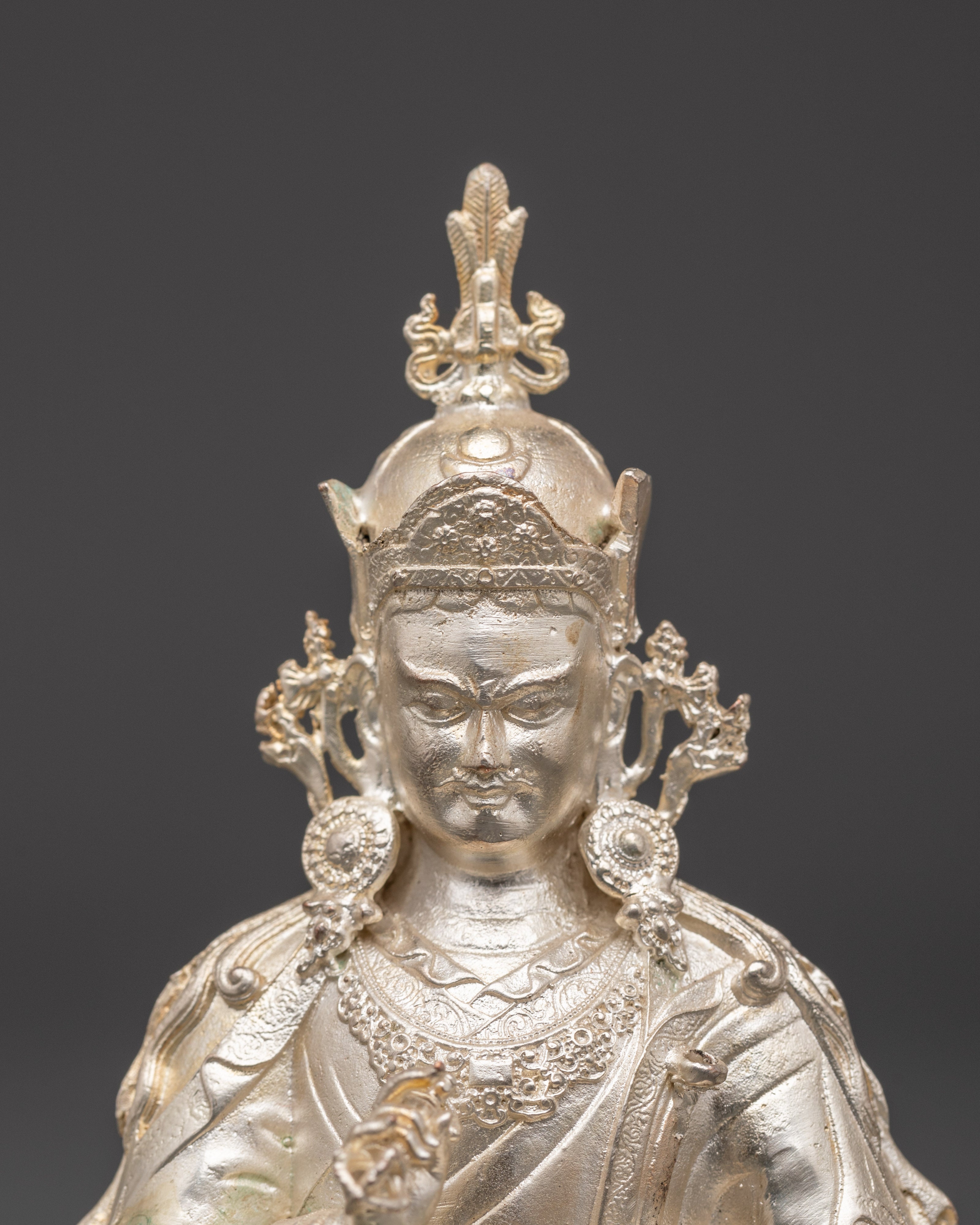 Handmade Guru Tsokye Dorje Statue | Peaceful Form of Guru Rinpoche