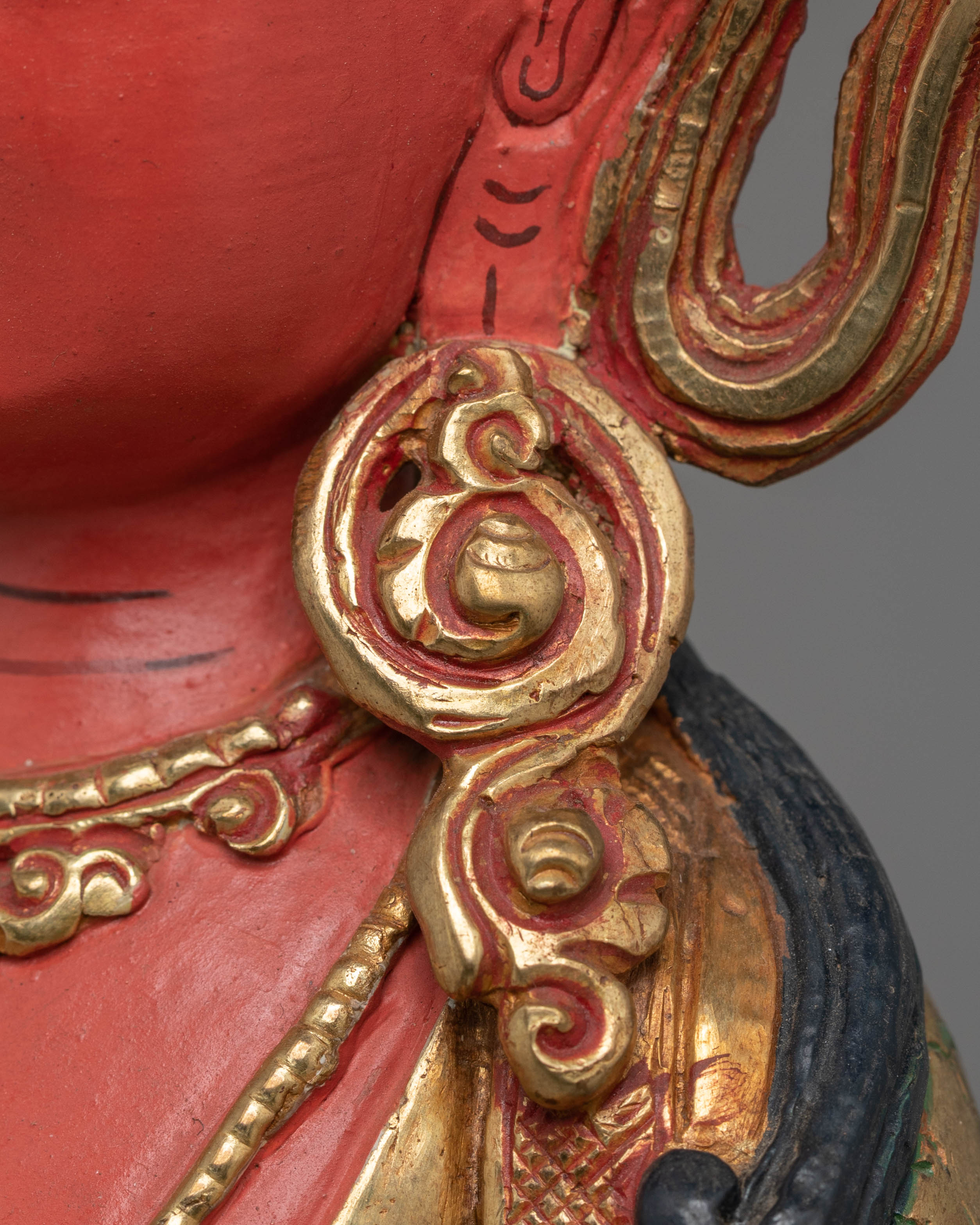 Handcrafted Amitayus Buddhist Copper Sculpture | Spiritual Artwork