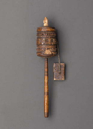 Buffalo Bone Mantra Prayer Wheel