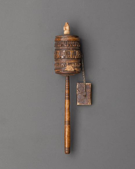 Buffalo Bone Mantra Prayer Wheel