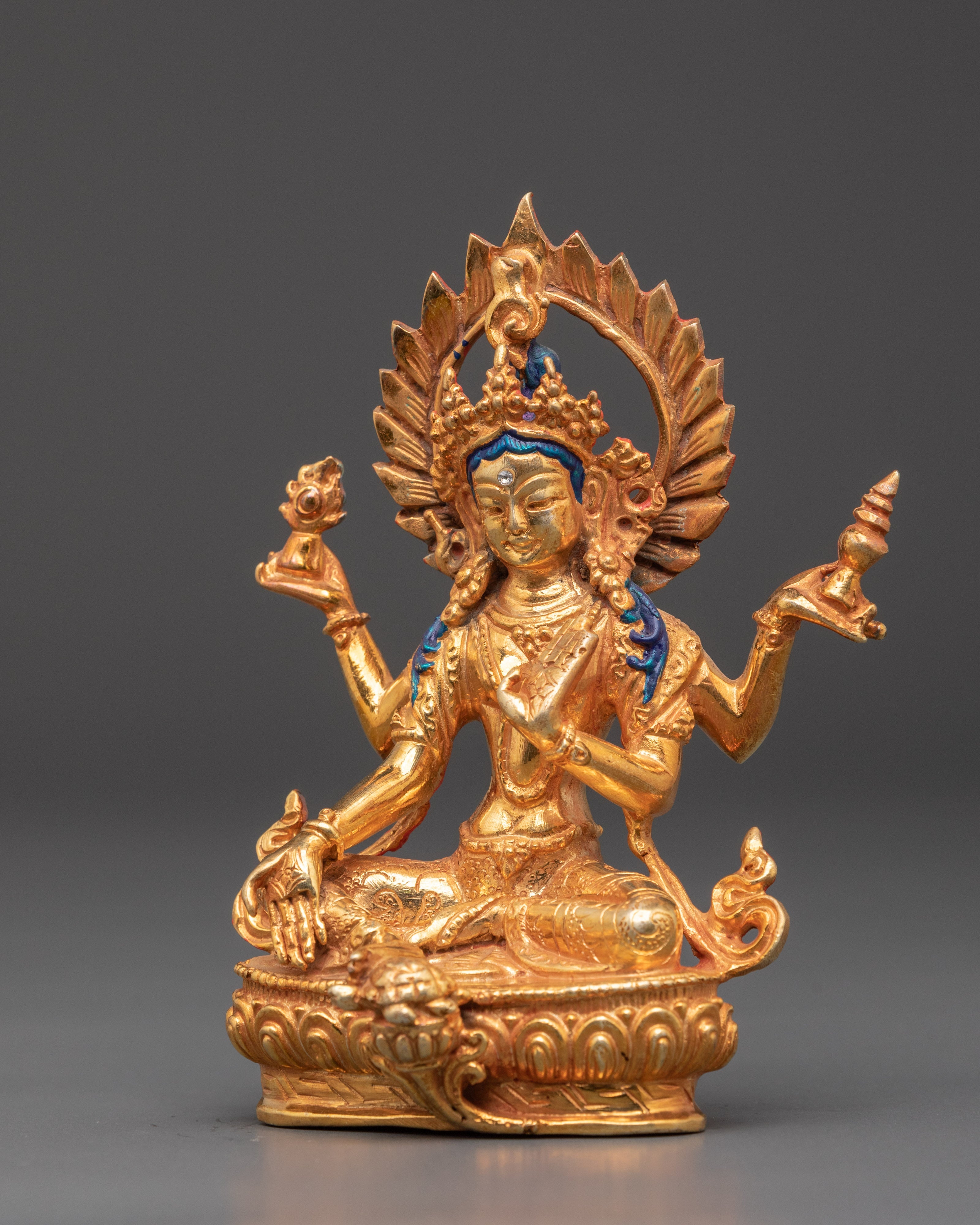 The Goddess of Fortune Laxmi Sculpture | Hindu Goddess of Wealth and Prosperity