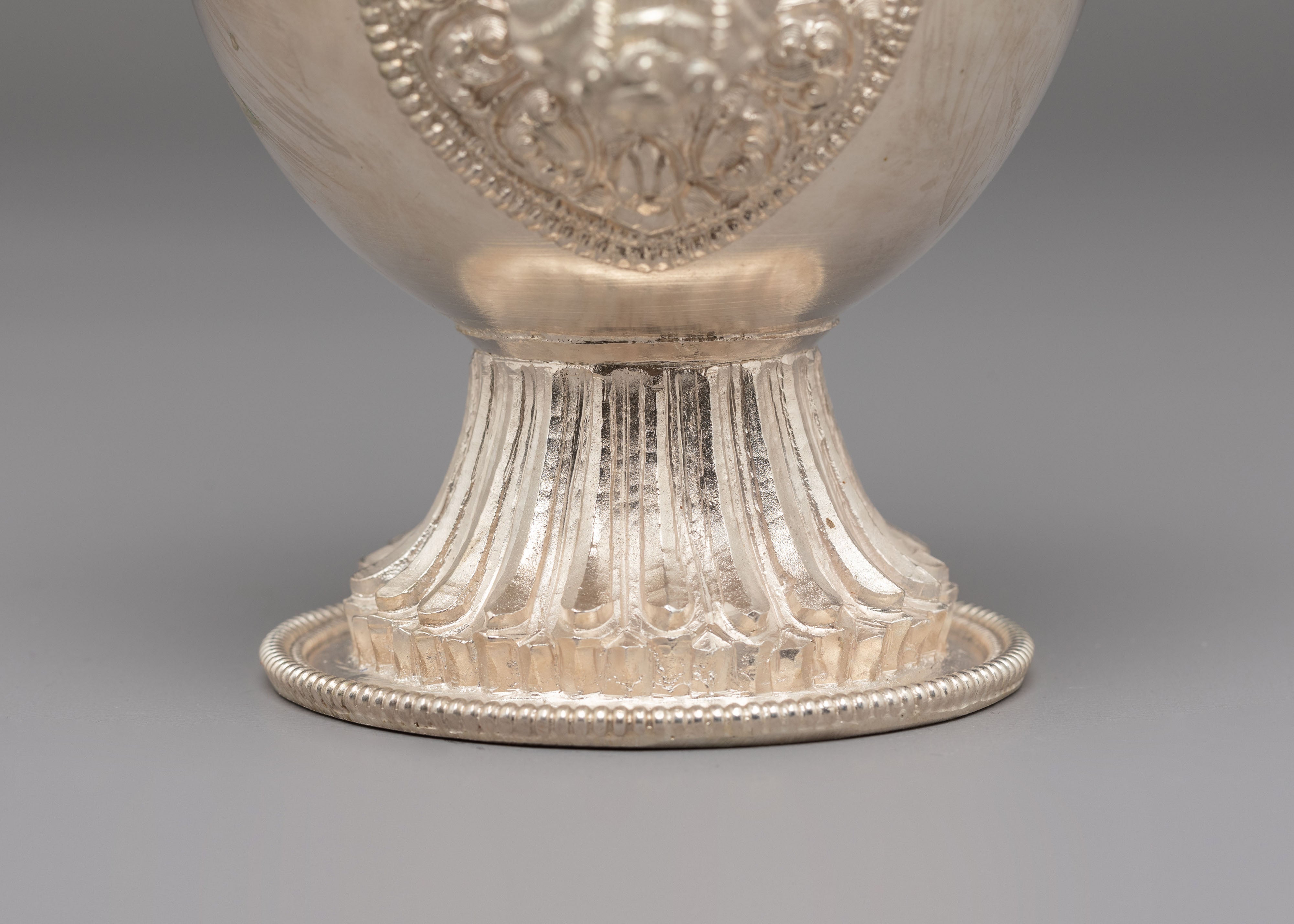 Bhumba Ritual Container | Silver Plated Copper for Sacred Ceremonies