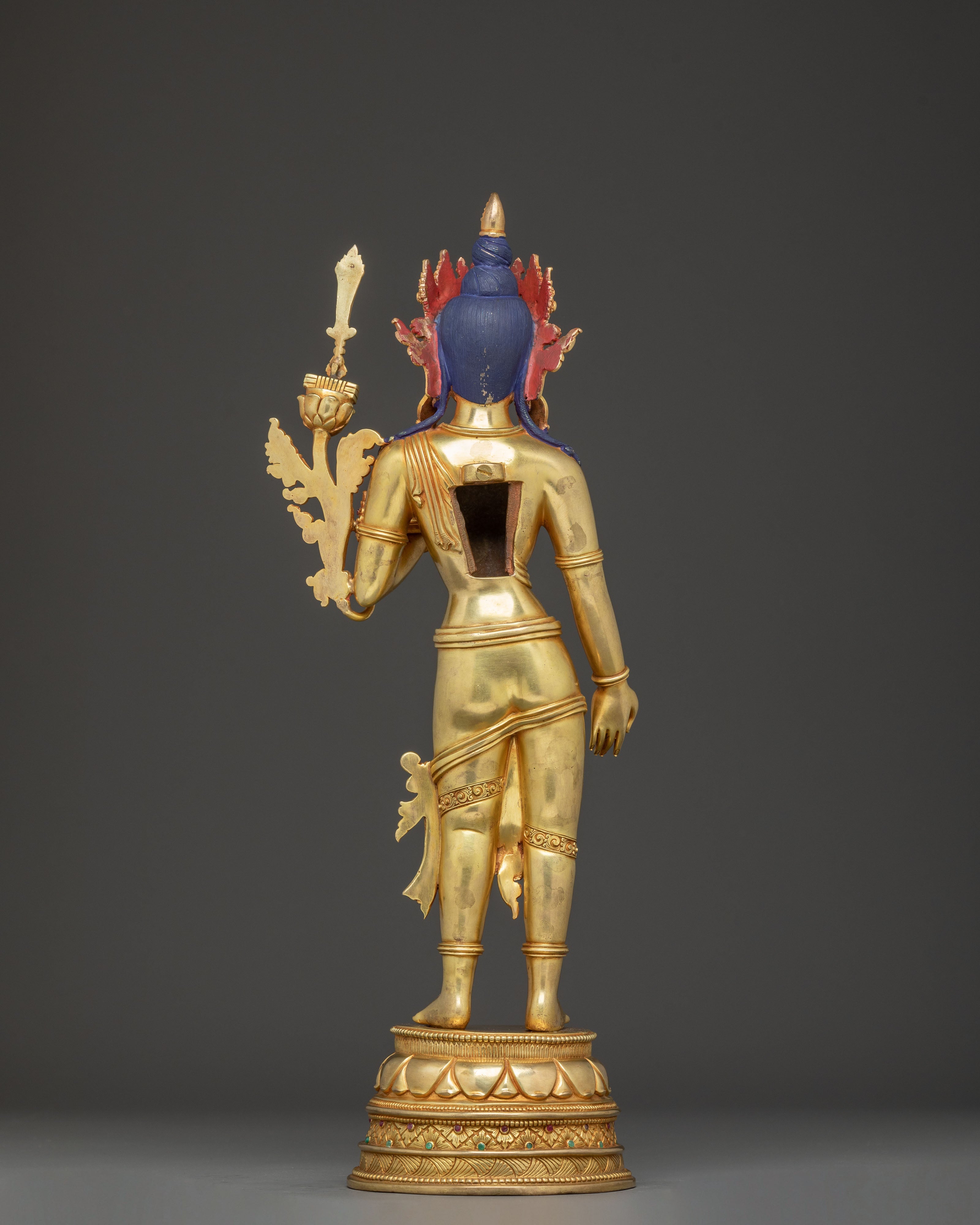 The Standing Manjushri Art | Symbol of Transcendent Wisdom and Enlightenment