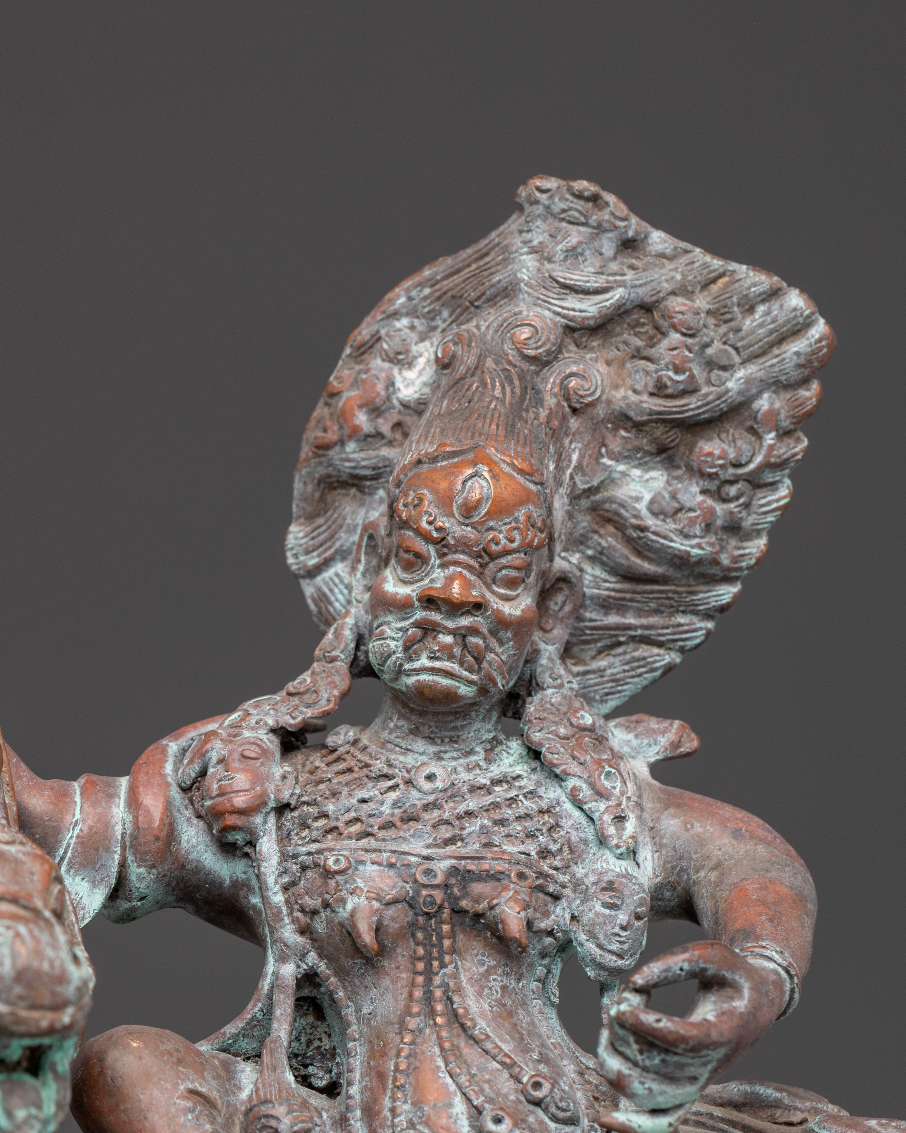 Dharma Protector Palden Lhamo | Fierce Guardian Deity Sculpture
