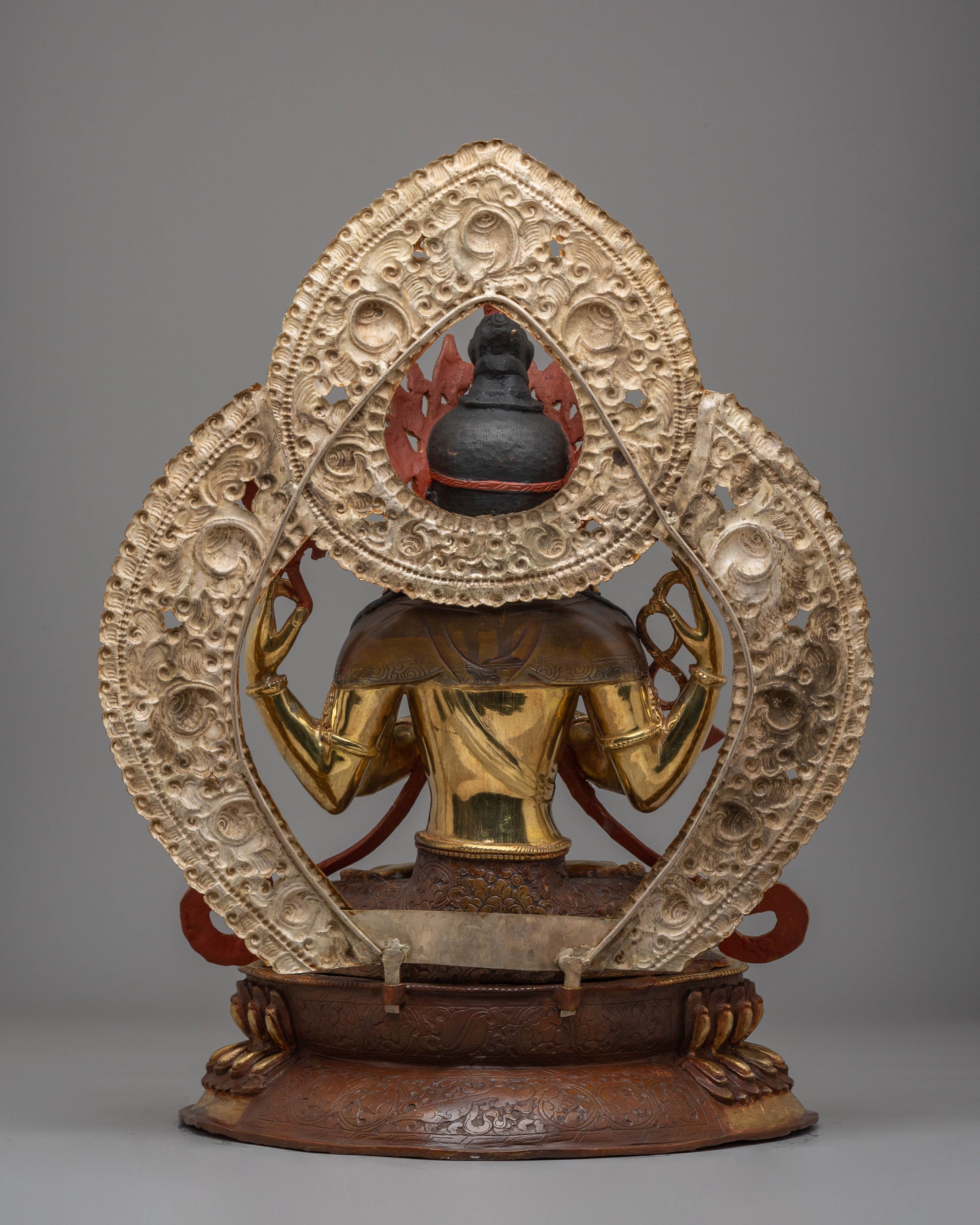 Handmade Golden Chenrezig Statue