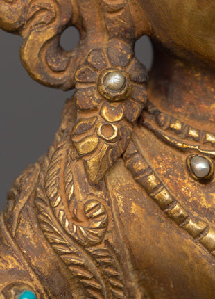 Bodhisattva Statue with Antique Finish | Altar and Shrine Craft