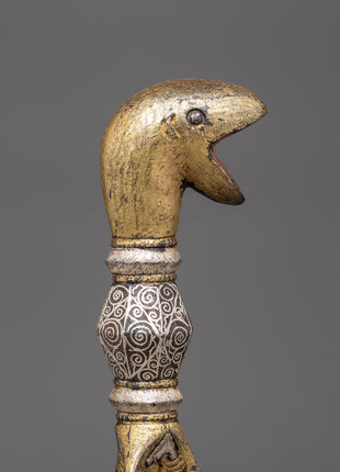 Brass Inlaid Phurba | Tibetan Dagger for Ritual Protection