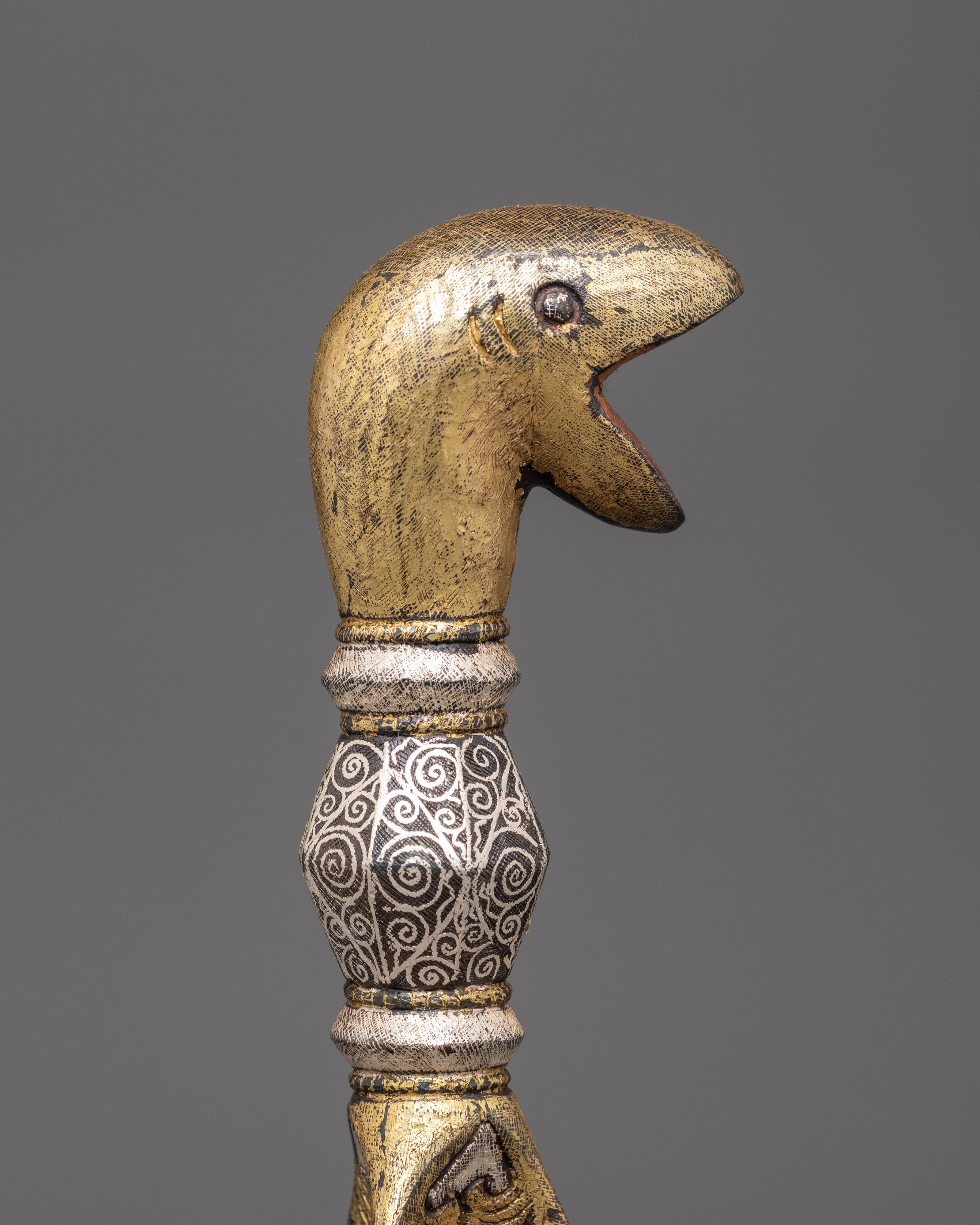 Brass Inlaid Phurba | Tibetan Dagger for Ritual Protection
