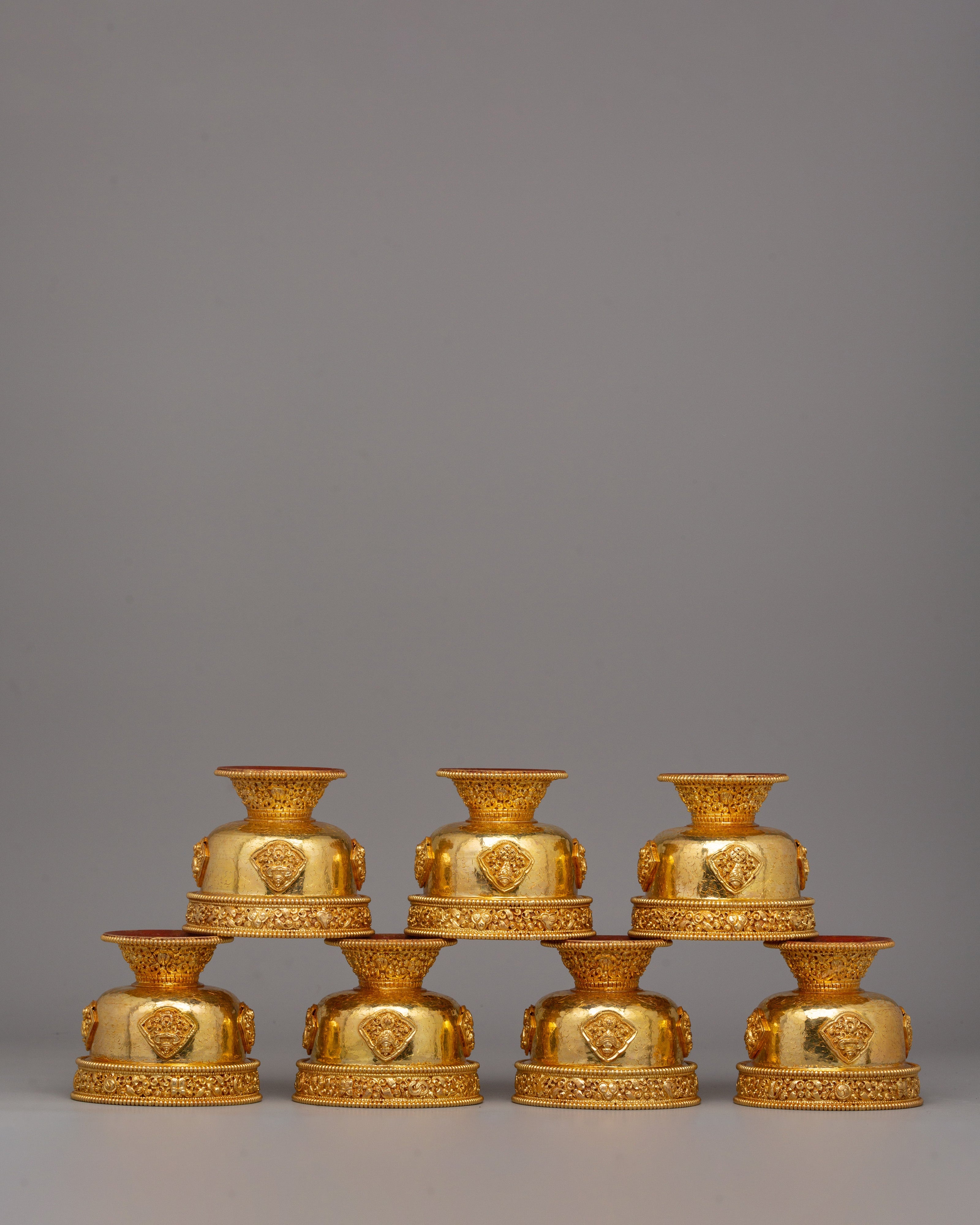 Water Offering Bowls (Ting) | Sacred Addition to Buddhist Shrines