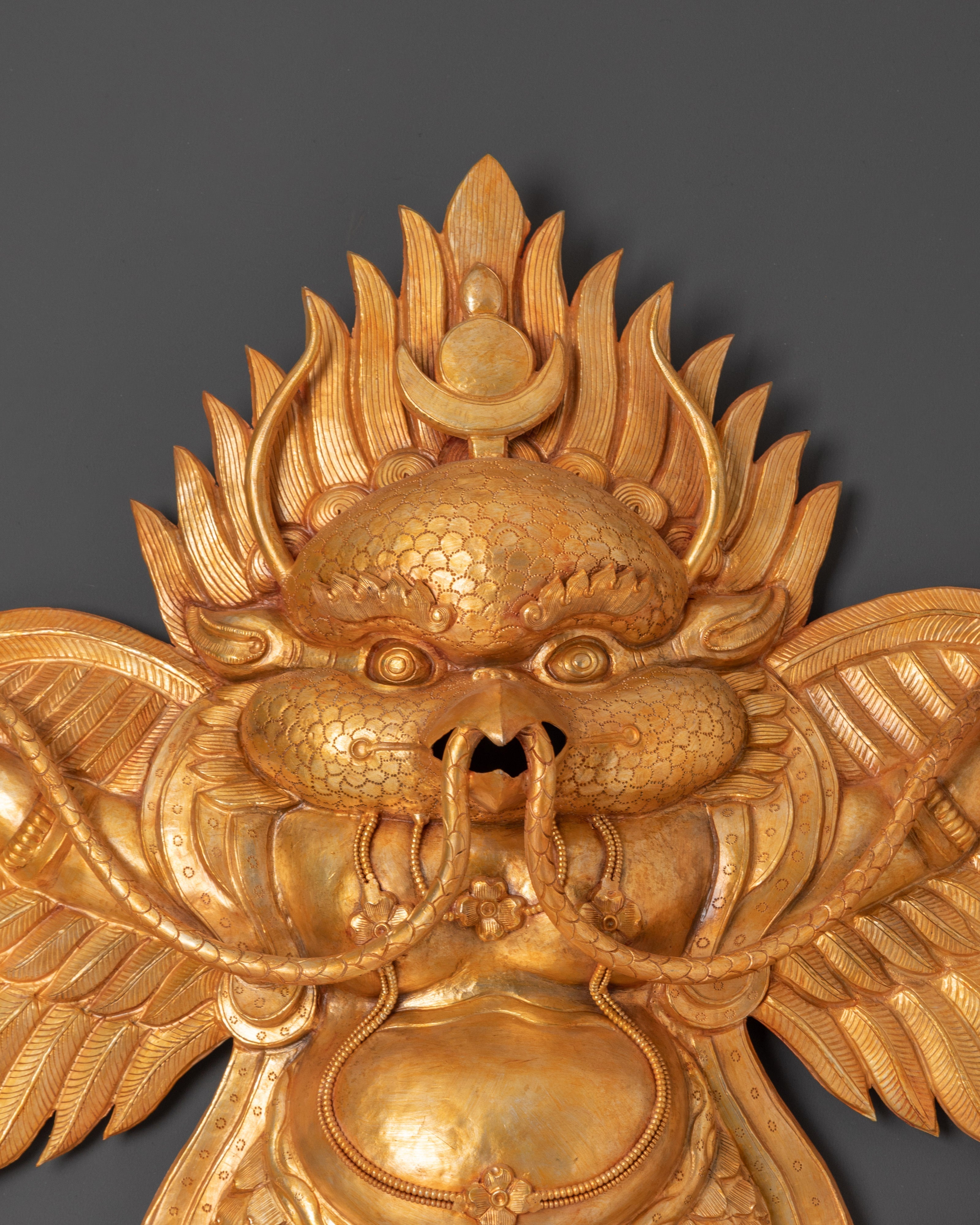 Buddhist Garuda Wall Hanging | Mythical Bird Sculpture