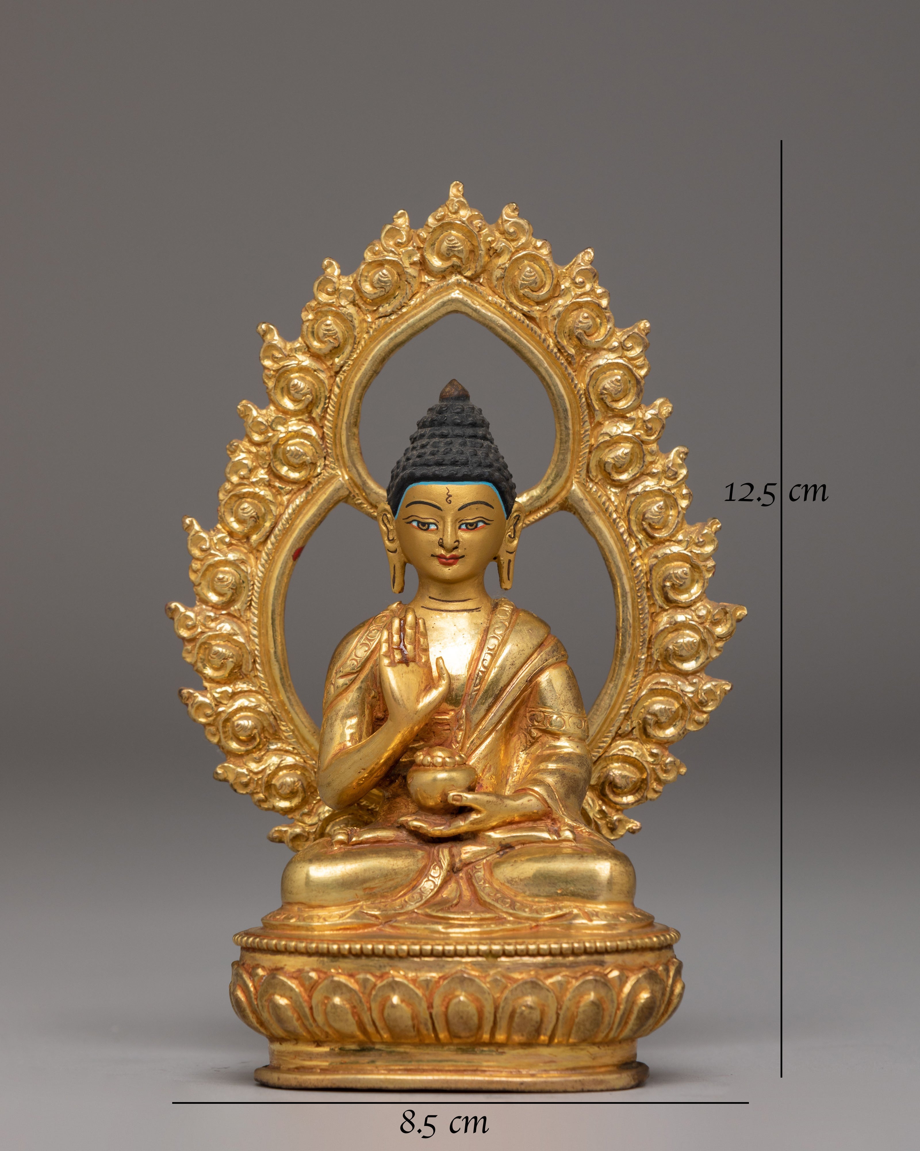 Sacred Statue of Amoghasiddhi Buddha | Himalayan Enlightenment Art