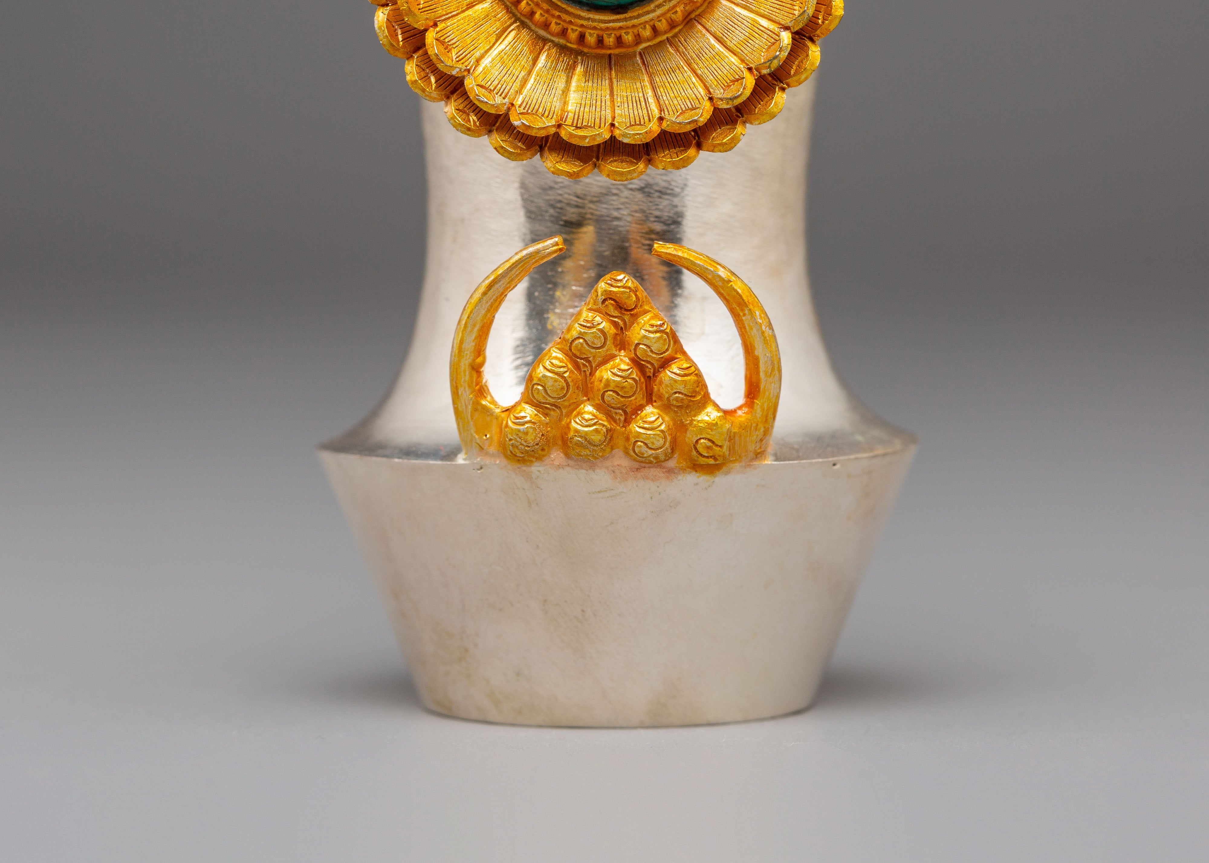 Handcrafted Spiritual Torma | Golden Torma for Ritual Offering