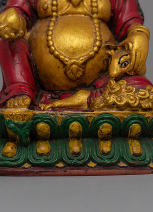 Hand-Painted Resin Dzambhala Statue | Perfect for Altars and Spiritual Decor