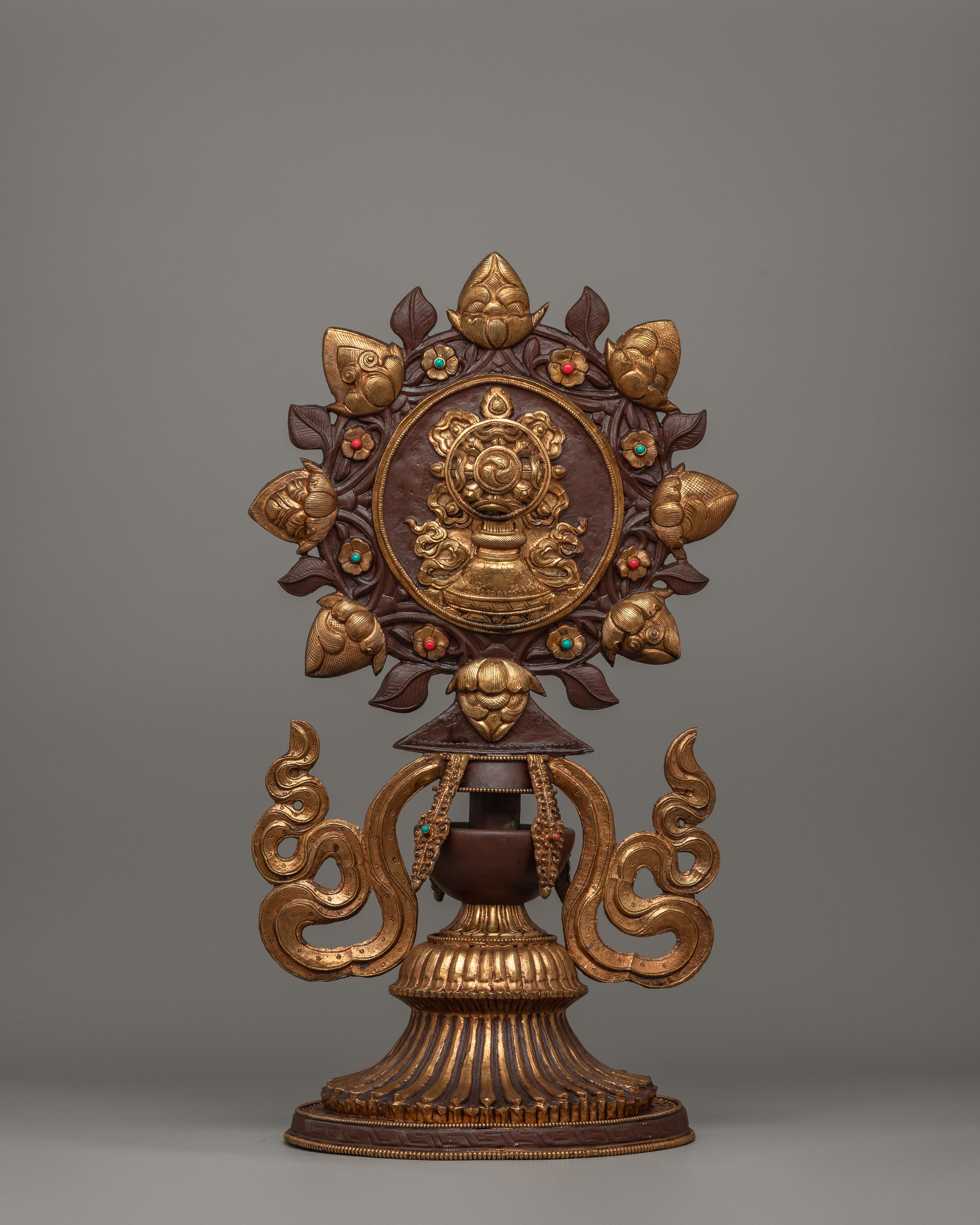 Buddhist  King Queen Statue Set | Buddhist Deity Statues for Spiritual Harmony