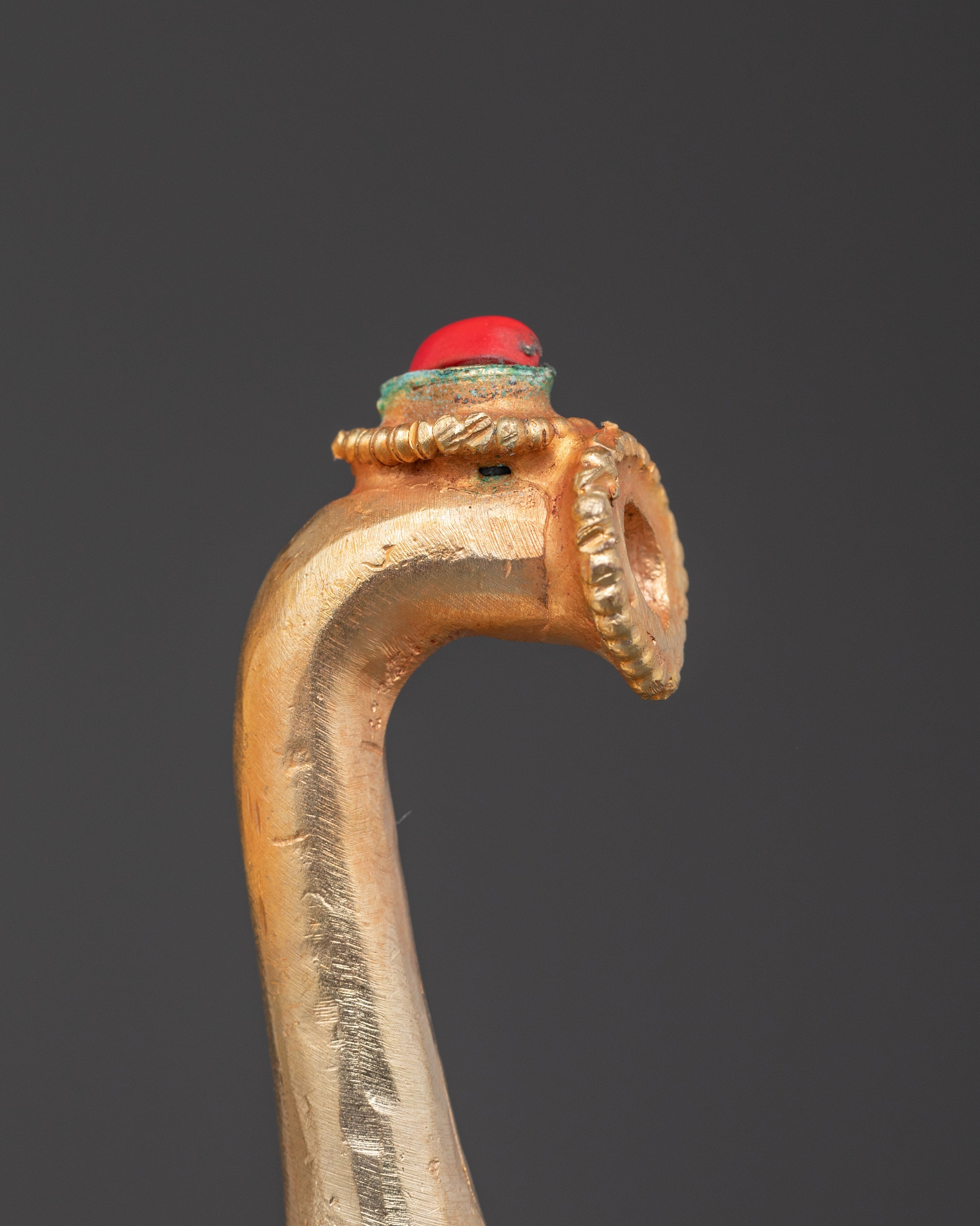 Handmade Traditional Bhumba Vase | Copper Ritual Vase with Gold Silver Plating