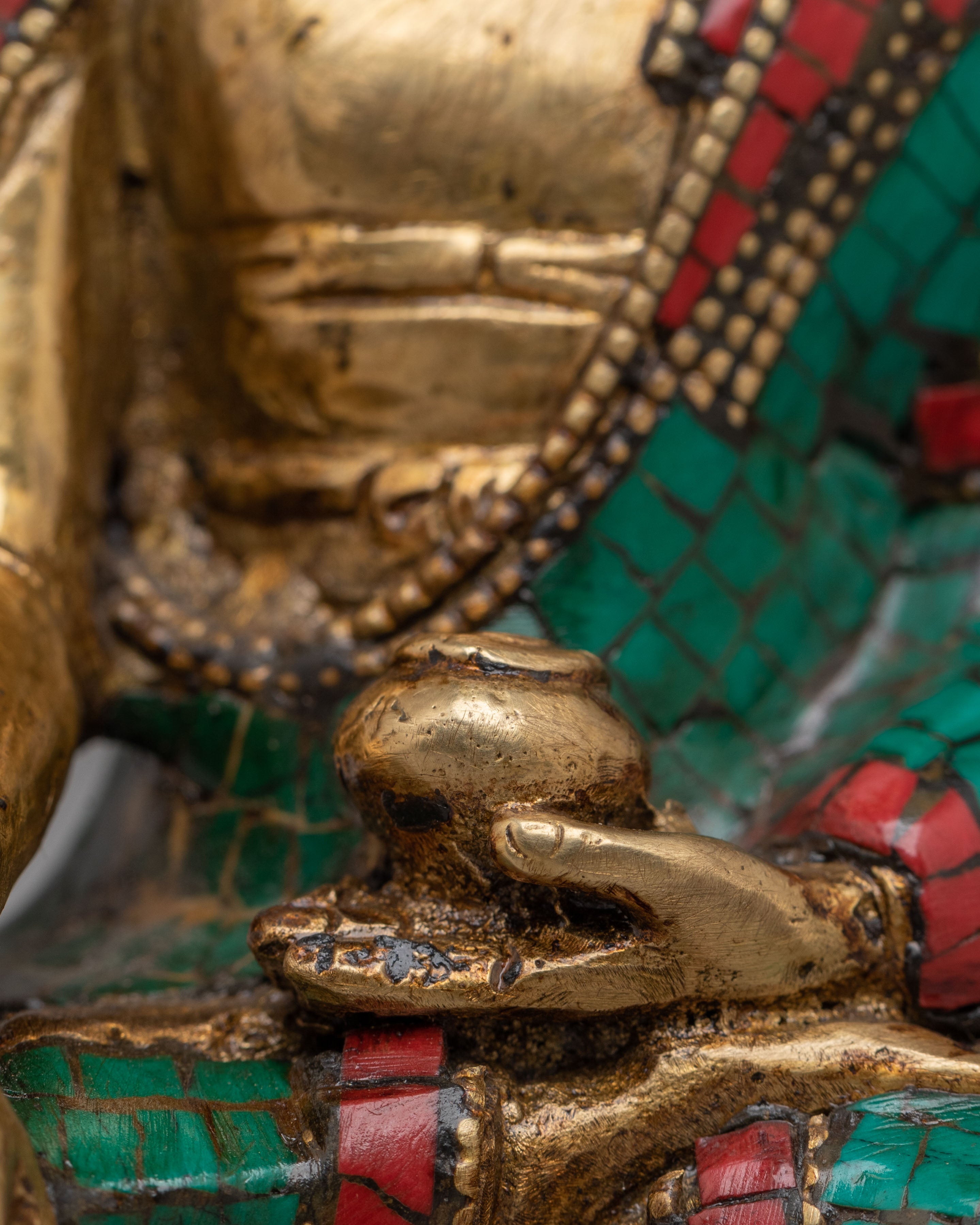 Tibetan Handmade Shakyamuni Buddha Statue | Spiritual Artwork