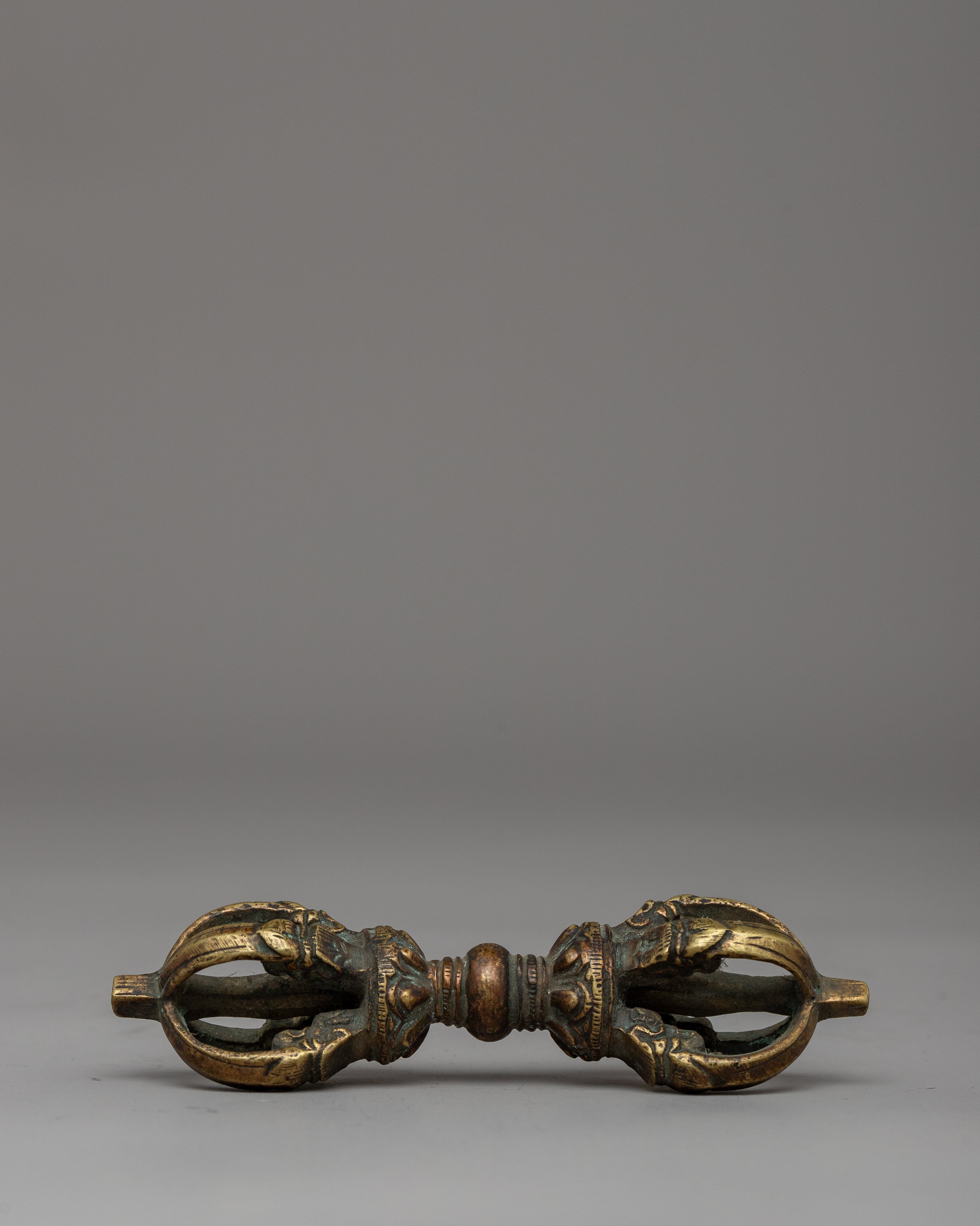 Handcrafted Brass Bell & Vajra Set | Sacred Tibetan Ritual Set