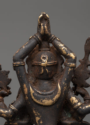 Antique Copper Namasangiti Statue | Symbol of Wisdom