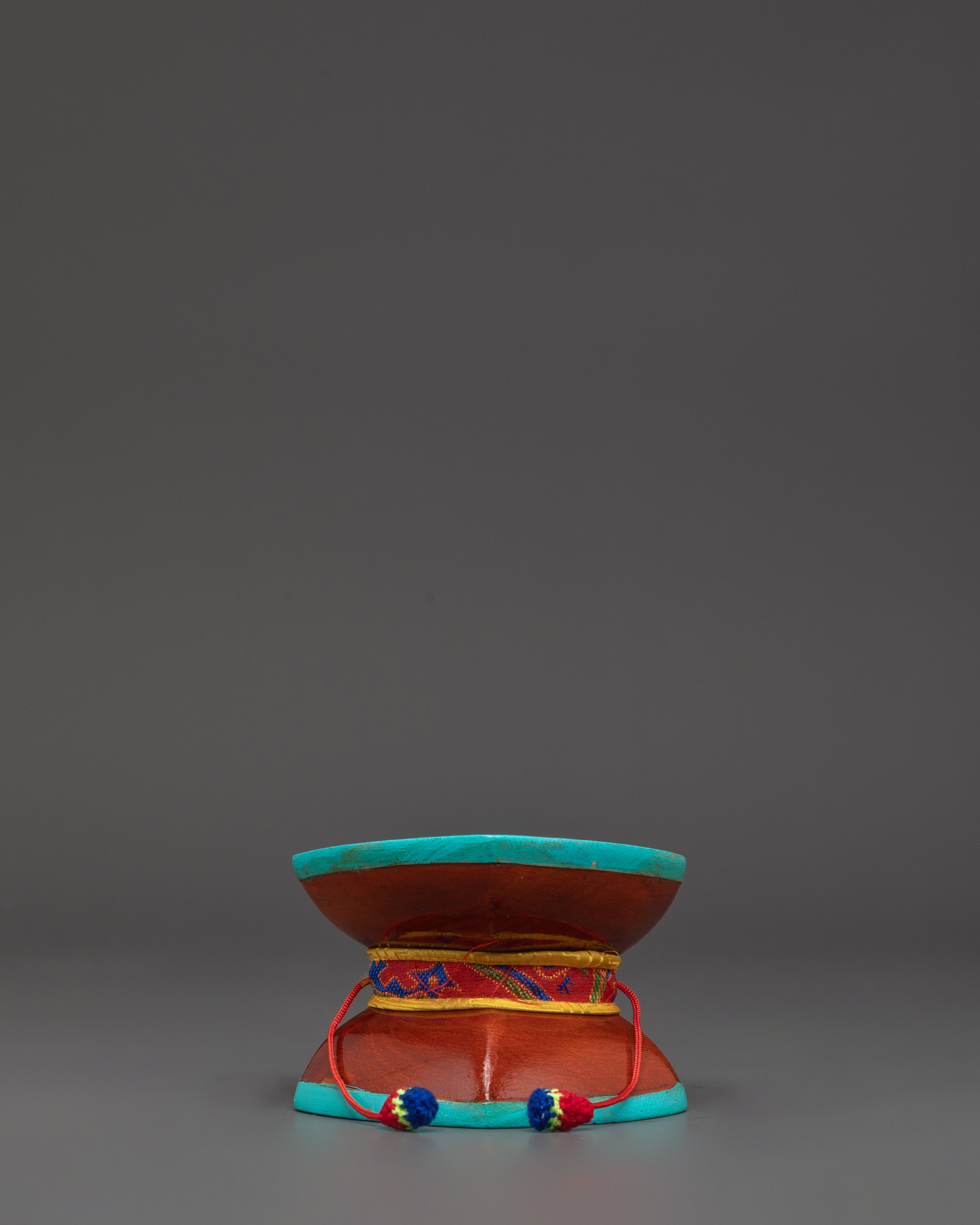 Handcrafted wooden damaru