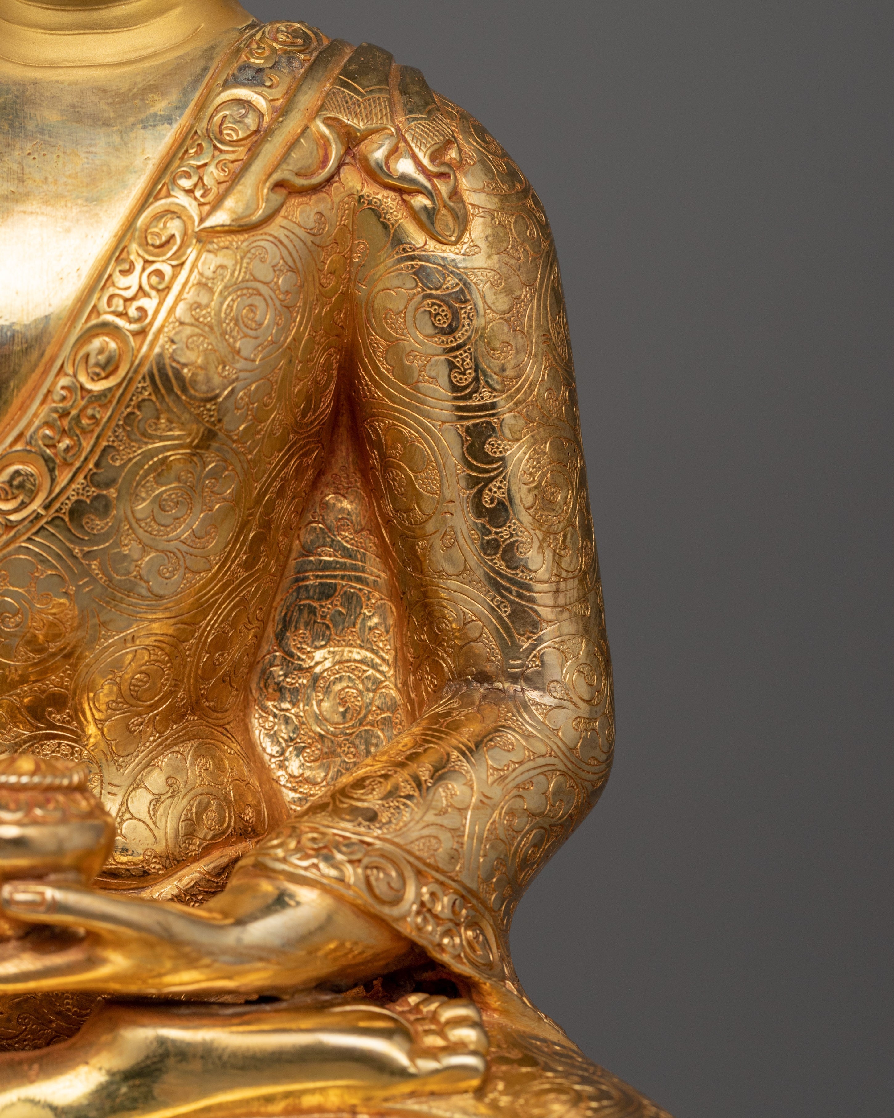 Tibetan Handmade Statue of Shakyamuni Buddha | Light of Asia