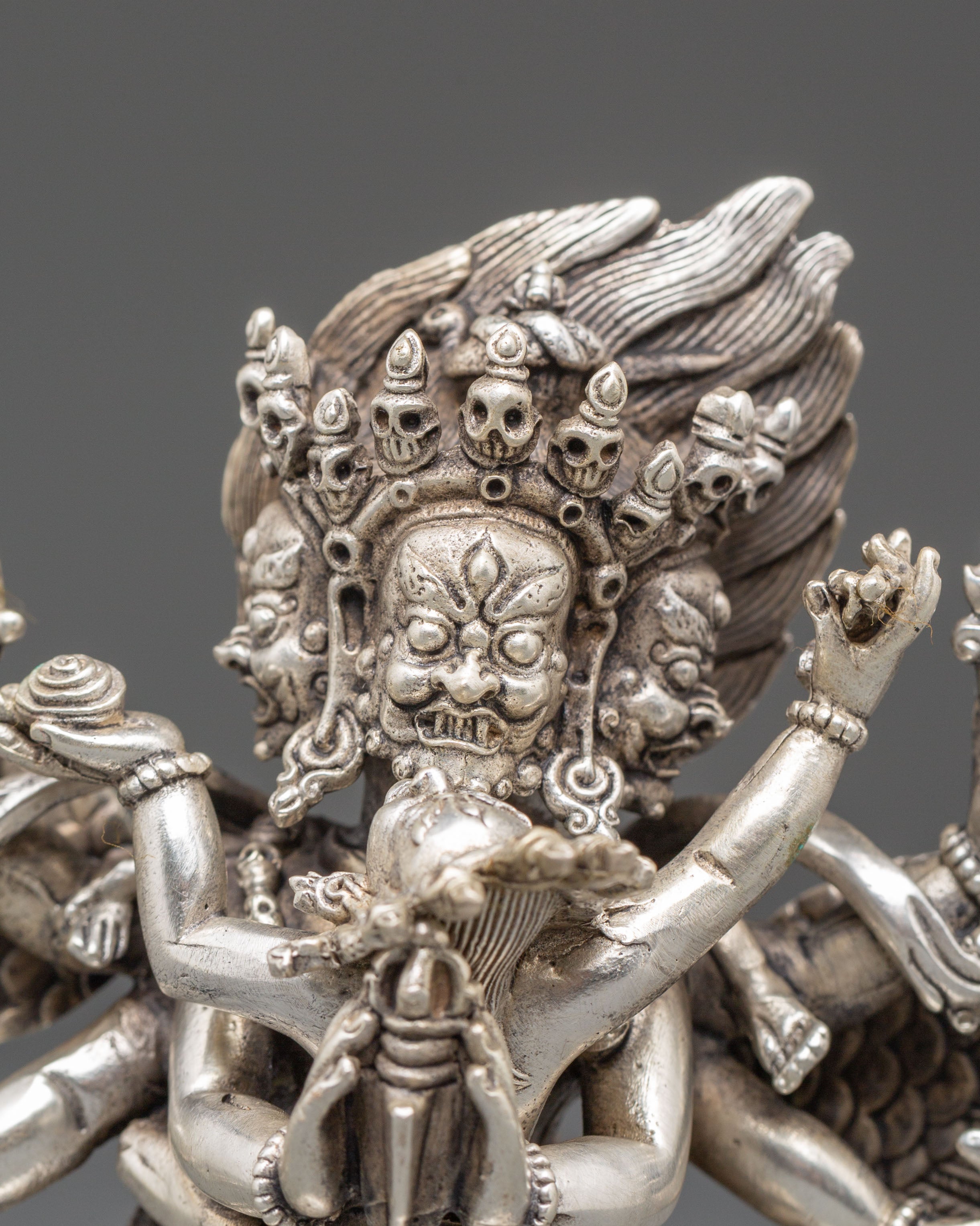 Tibetan Vajrakilaya Deity Statue | Buddhist Tantric Protector Sculpture