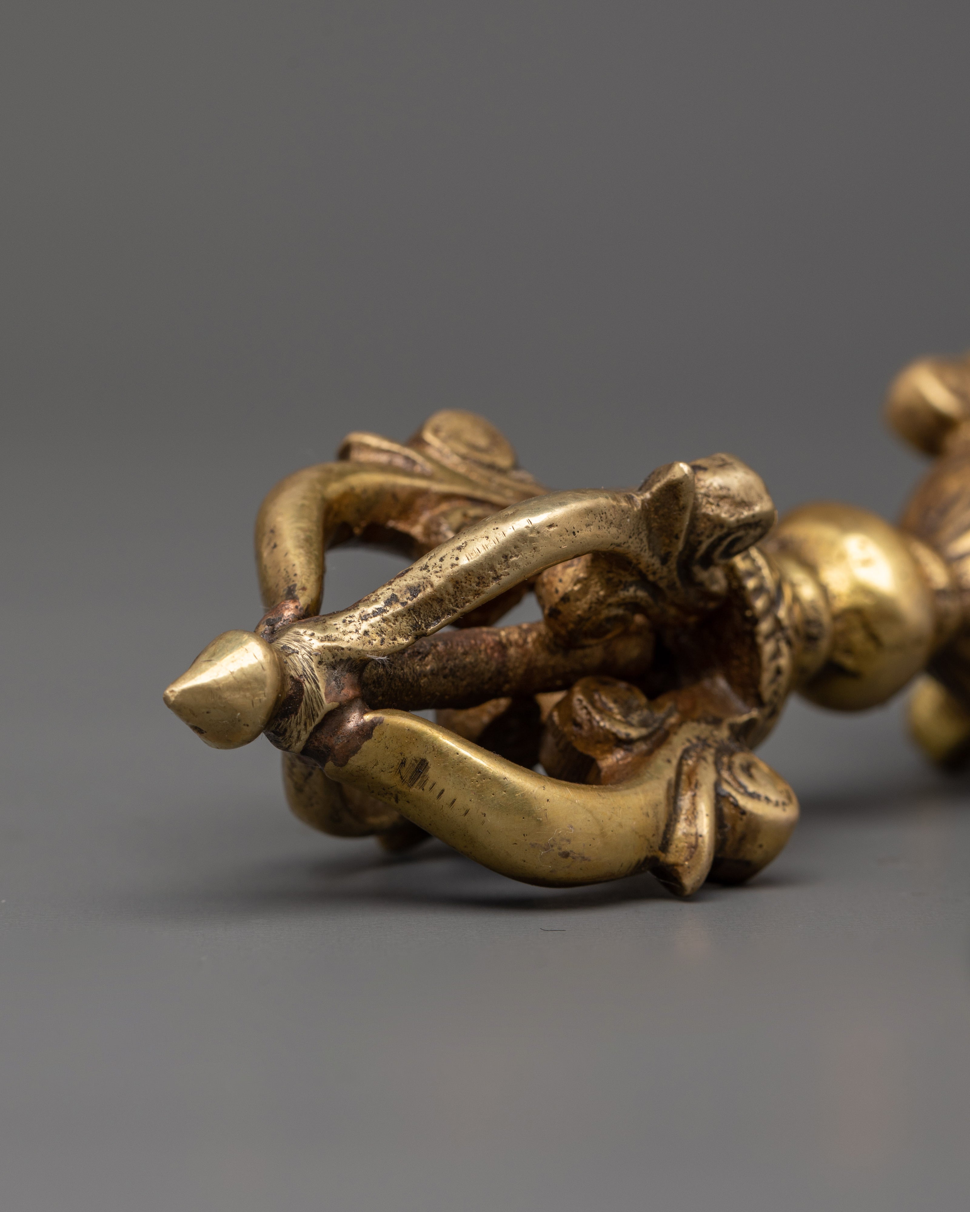 Handcrafted Brass Vajra Dorje | Buddhist Ritual Symbol