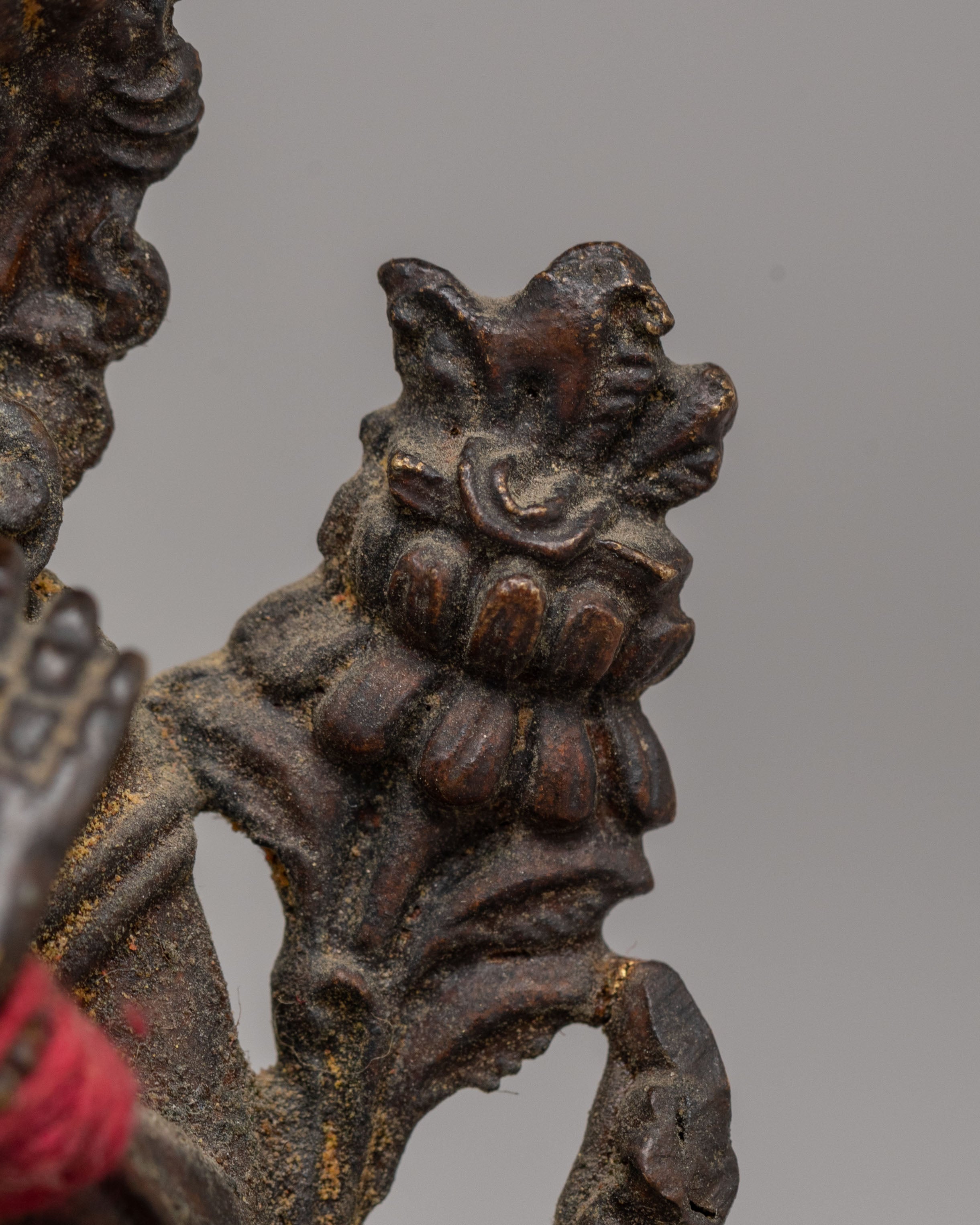 Tibetan Sacred Manjushri Statue | Copper Statue with Semi-Antique Finish