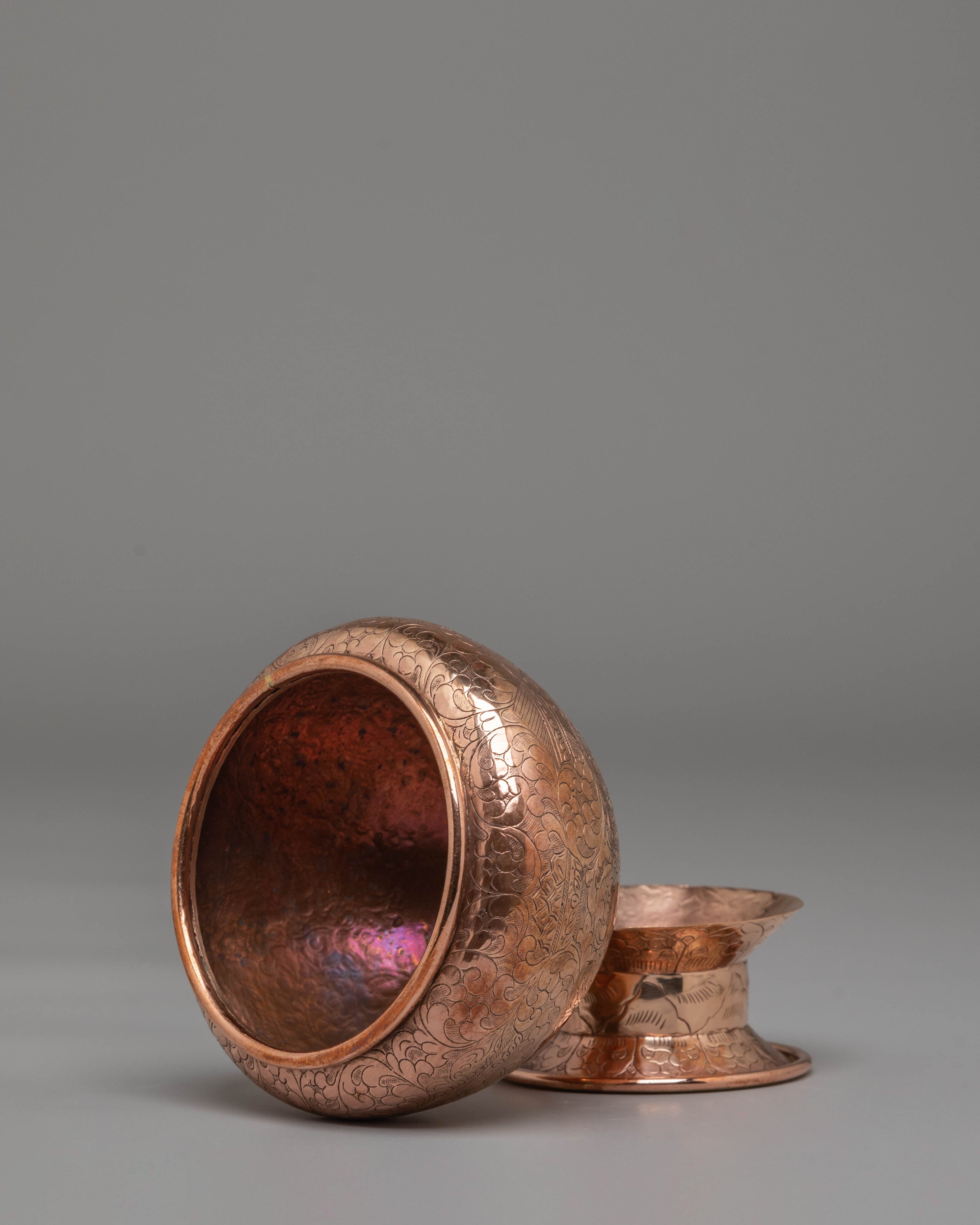 Handcrafted Golpa Art | Copper Ritual Bowl for Meditation