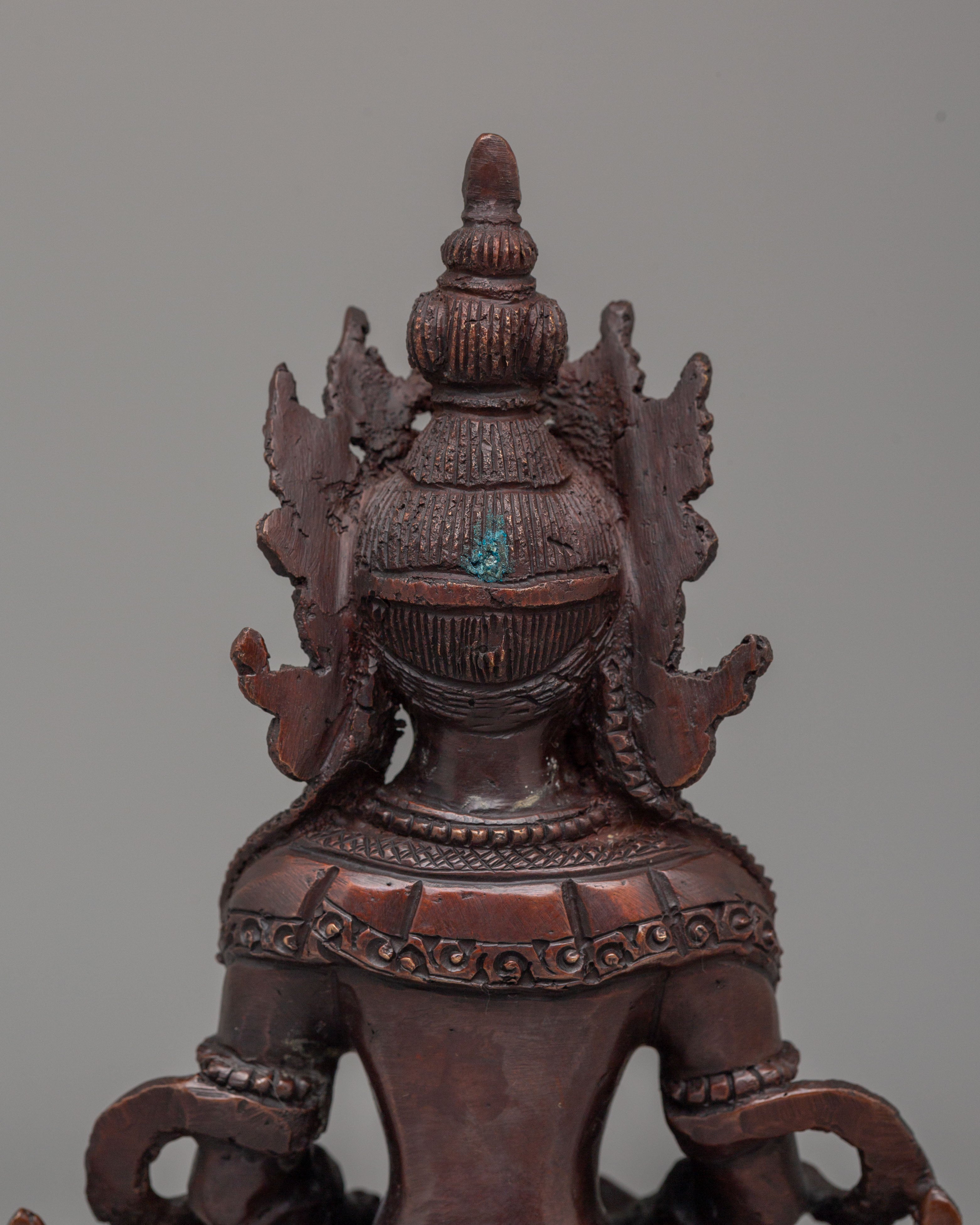 Tibetan Amitayus Deity Statue | Buddha of Infinite Life