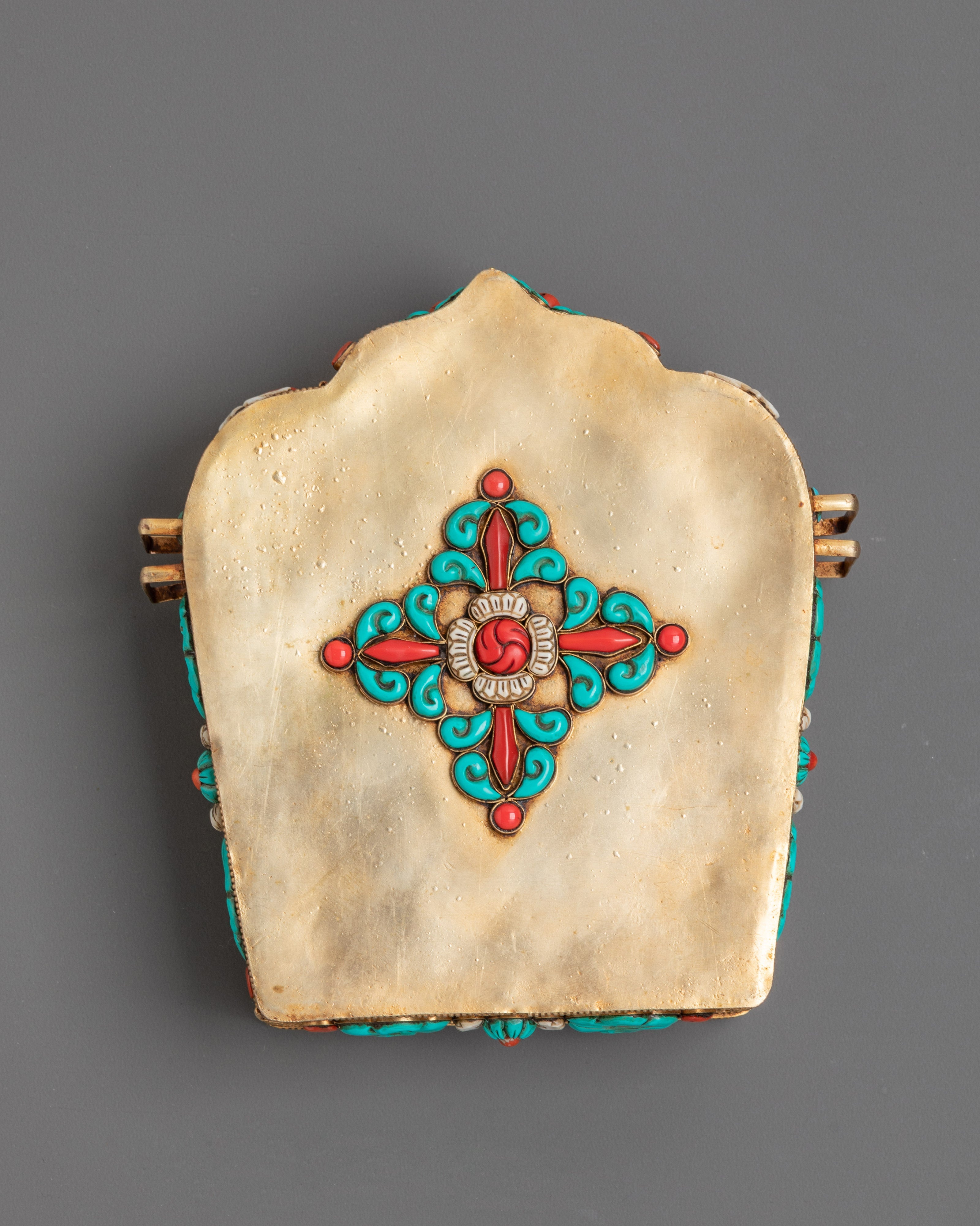 Ghau Box with Green Tara Figure | Sacred Tibetan Altar Decor