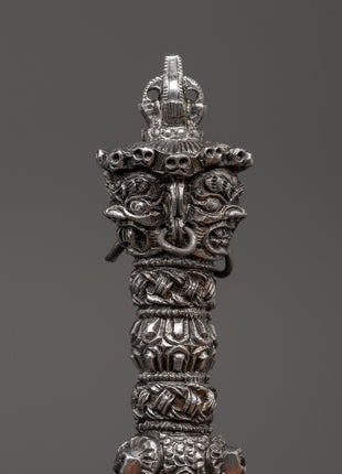 Tibetan Iron Phurba Dagger | Tibetan Buddhist Spiritual Tool