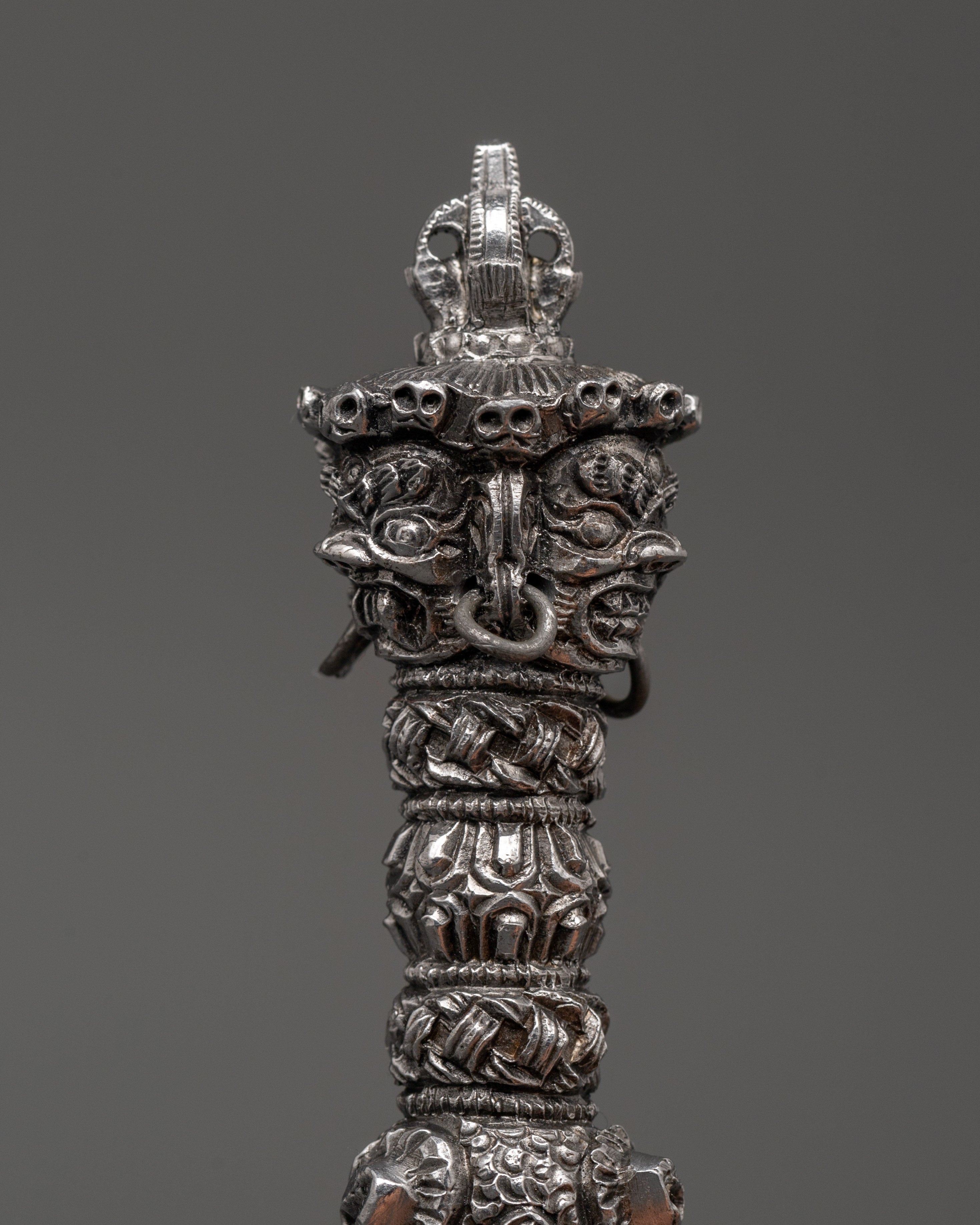 Tibetan Iron Phurba Dagger | Tibetan Buddhist Spiritual Tool