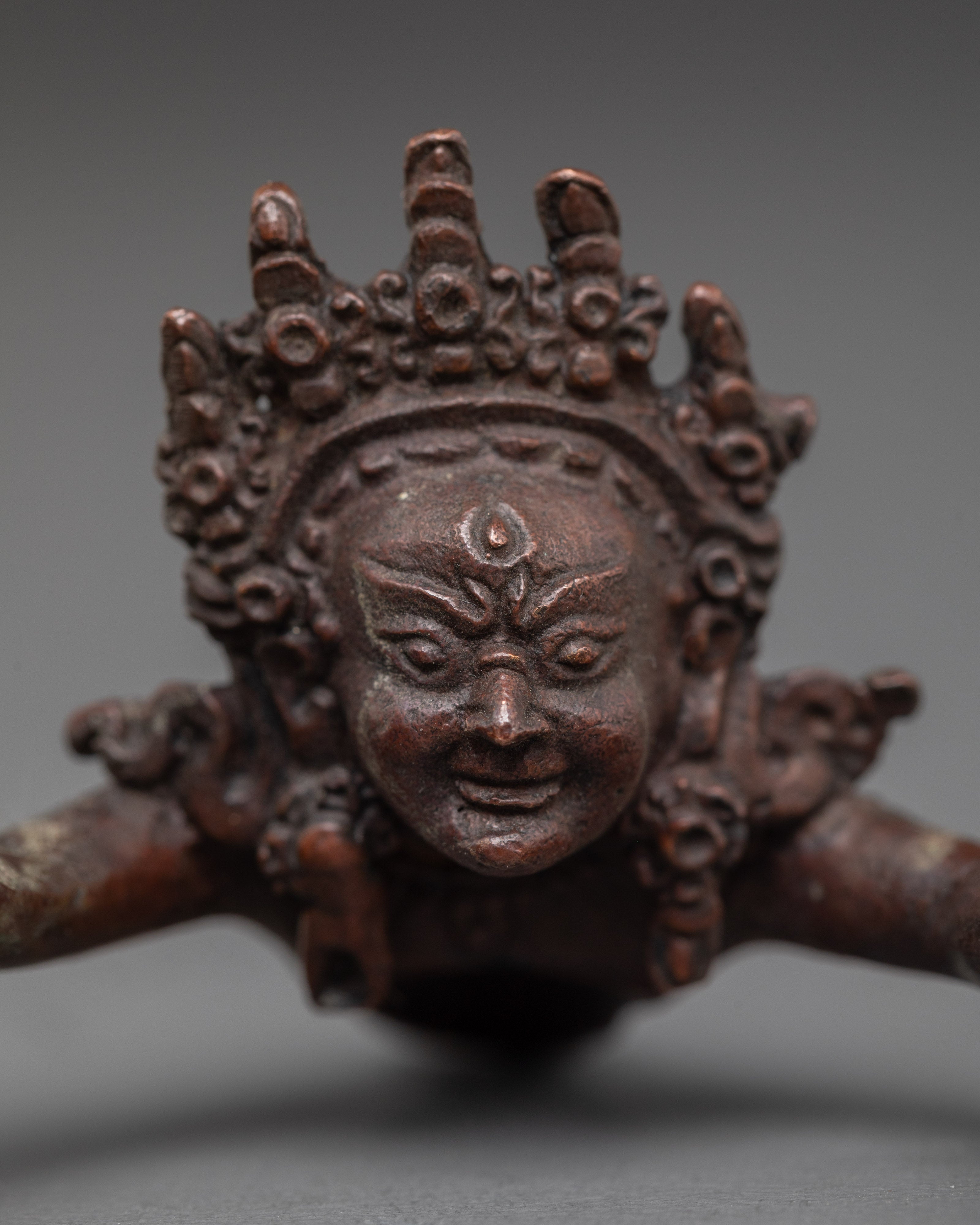 Divine Buddhist Protection Icon Chakrasambhara Statue | Buddhist Tantric Icon for Altar
