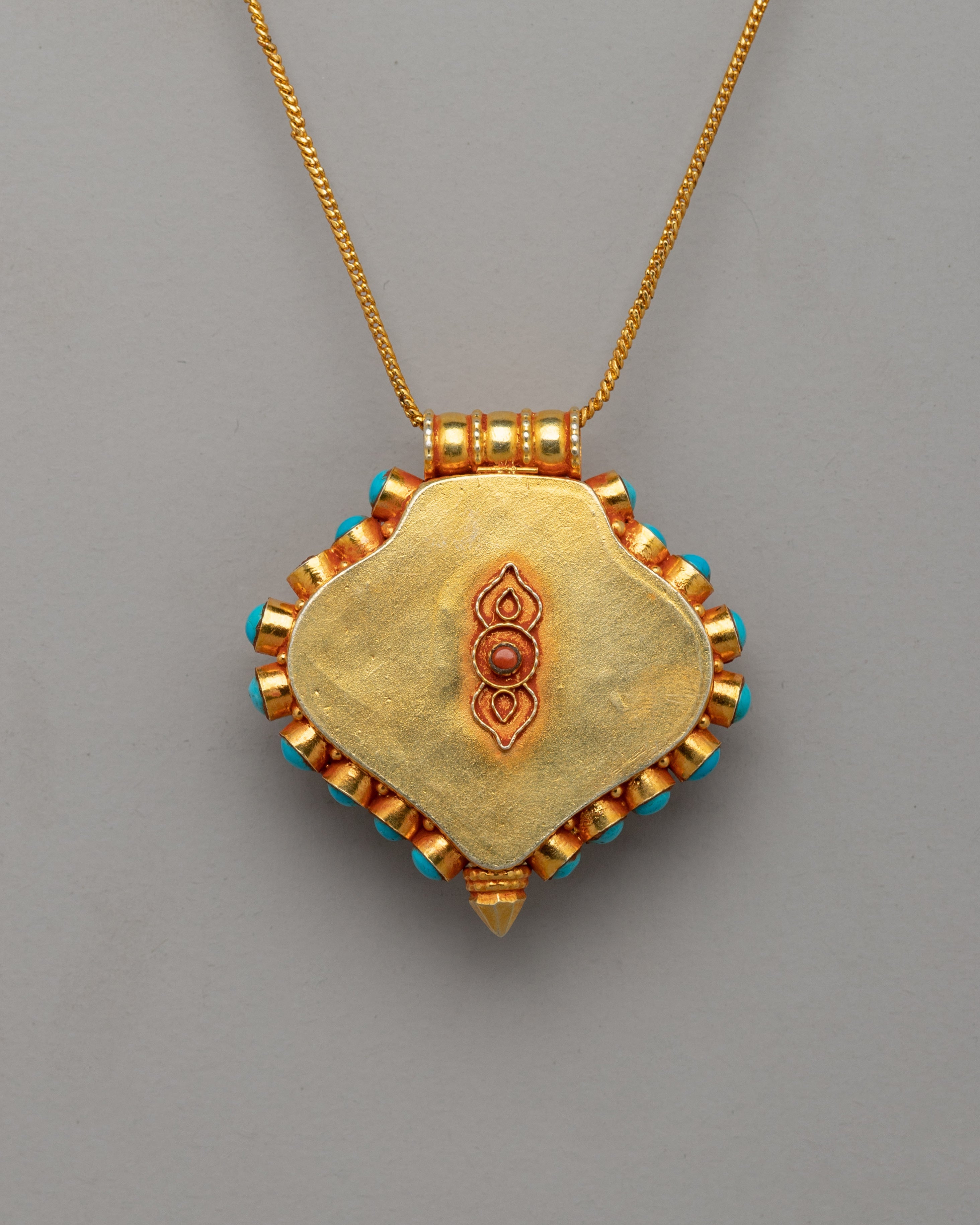 Tibetan Gold-Plated Buddha Pendant |  Meditation and Style