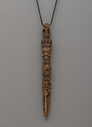 Buffalo Bone Hand-Carved Phurba Locket