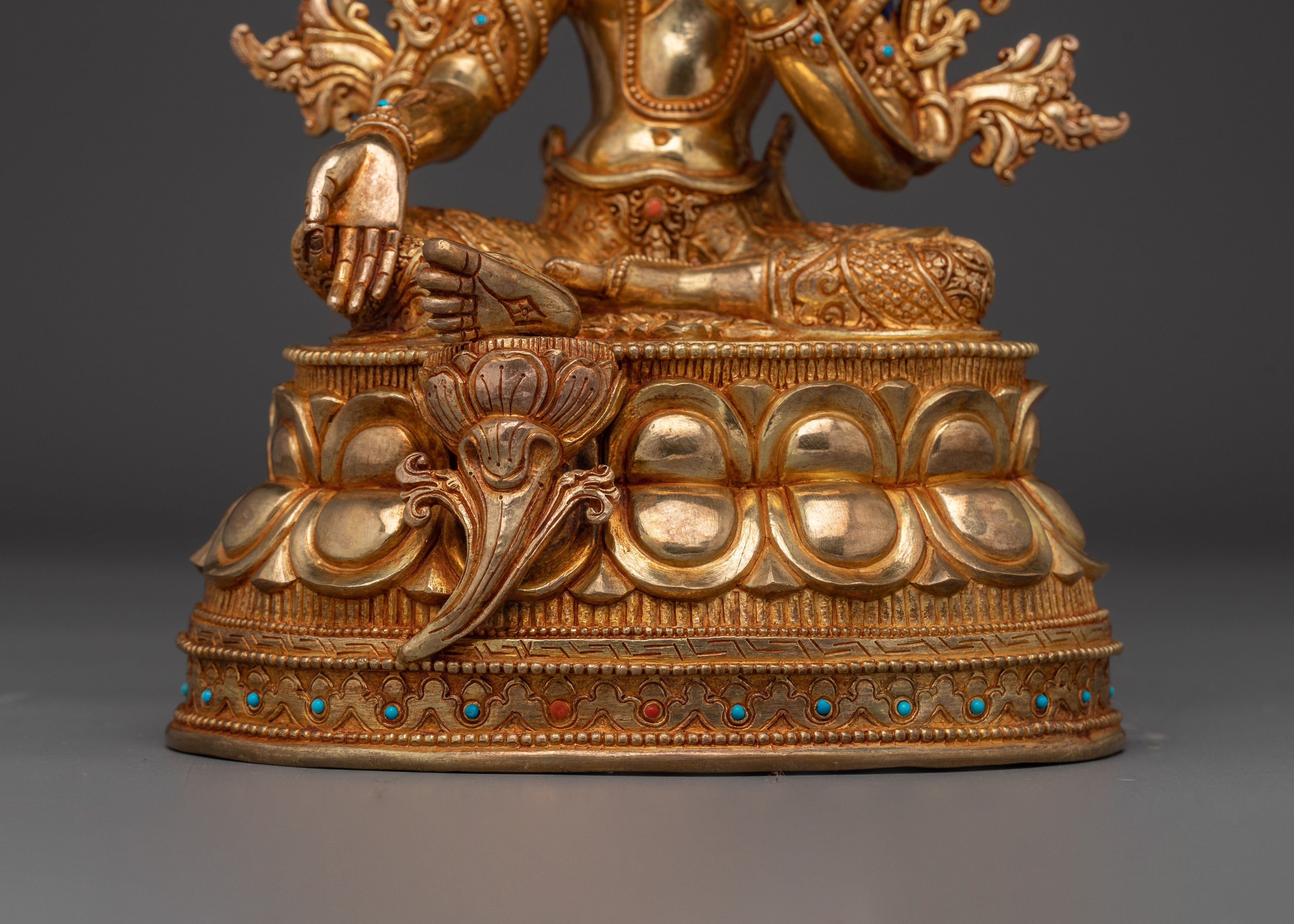 Buddhist Deity Green Tara Statue | Shyama Tara - Swift Action