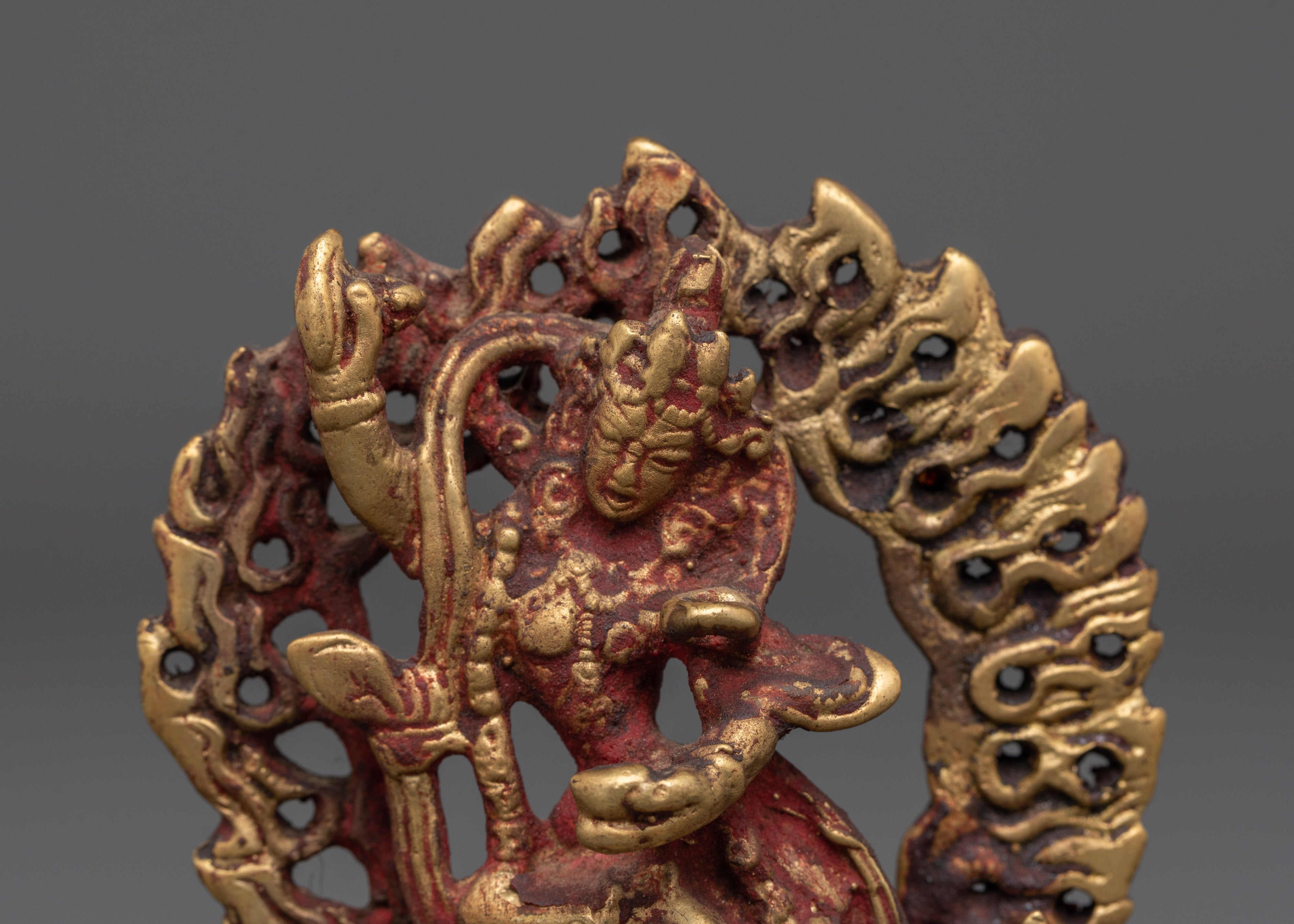 Vajrayogini Handcrafted Statue | Statue With Gold Plating for Altar