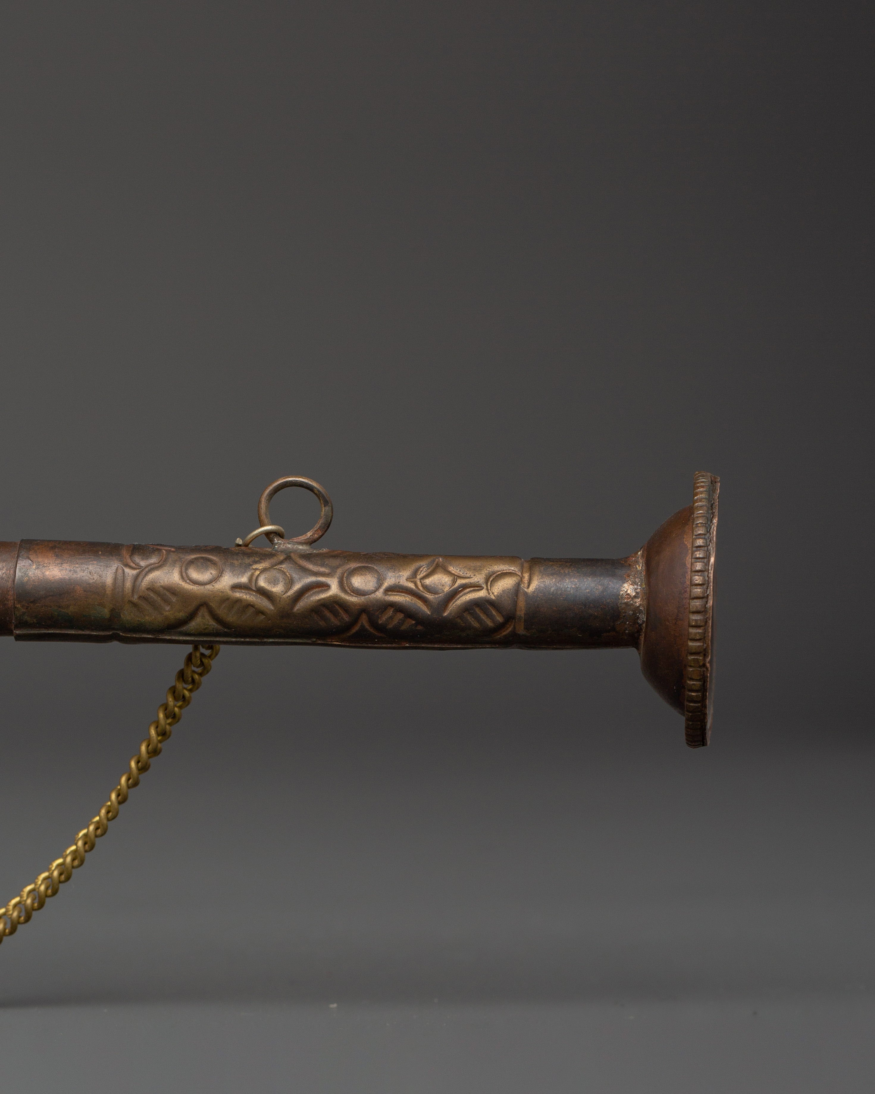 Antique-Finish Brass Kangling | Tantric Sound Tool