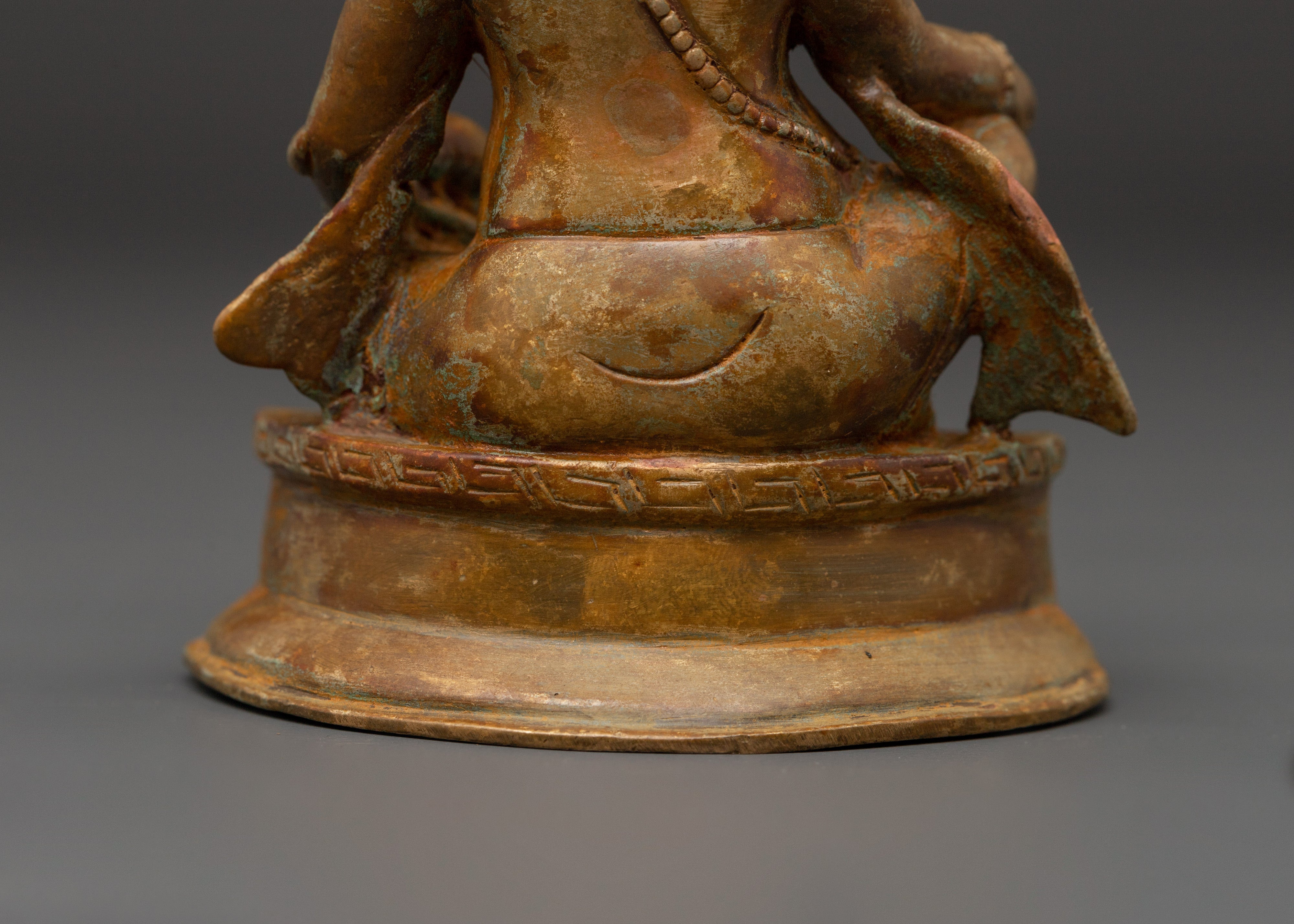 Dzambala Wealth Deity Copper Statue | Traditional Tibetan Deity of Abundance