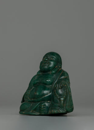 Jade Laughing Buddha Statue | Hand-Carved Original Jade Stone Art Work