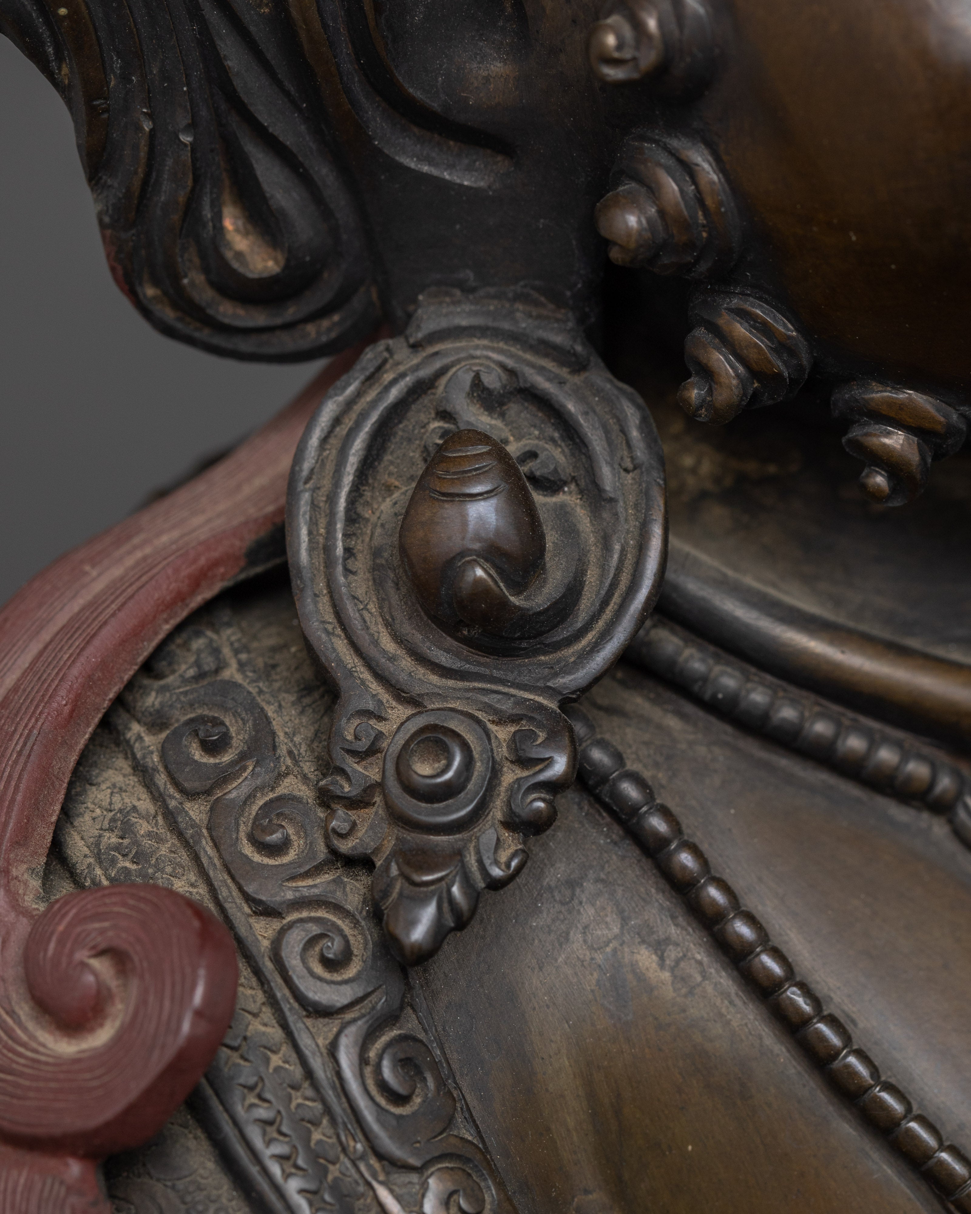Black Oxidized Dzambhala Statue | Tibetan Wealth Deity