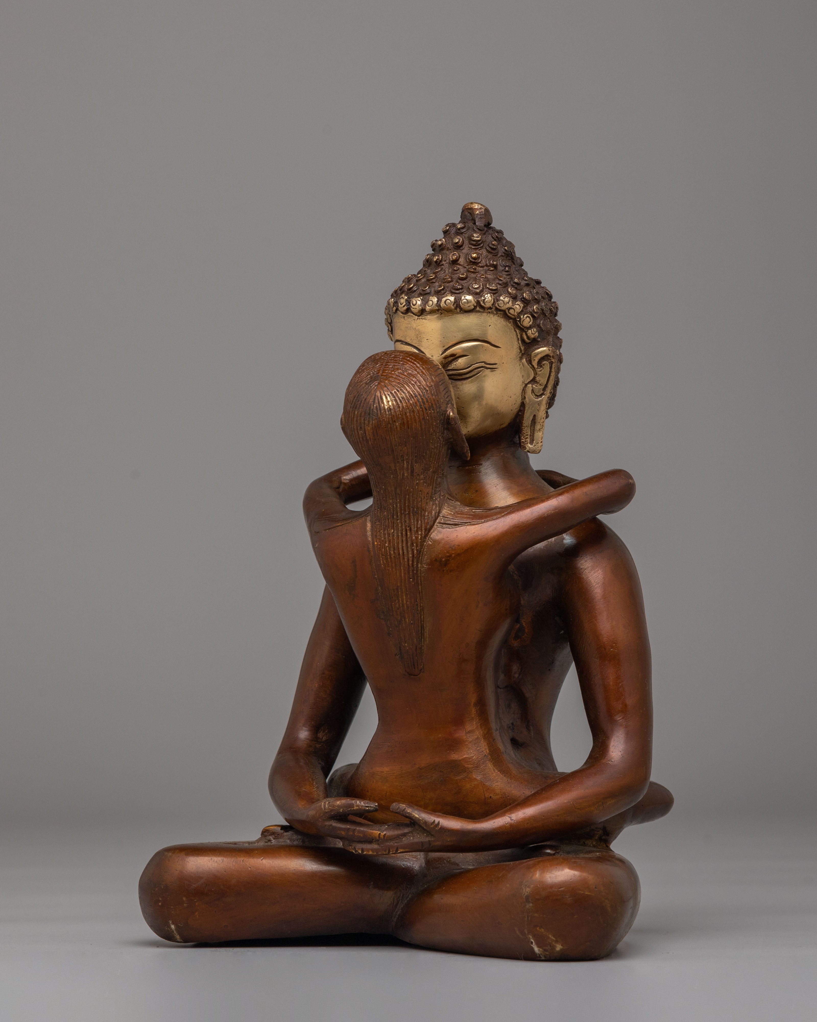 Handmade Samantabhadra With Consort | Tibetan Deity Sculpture