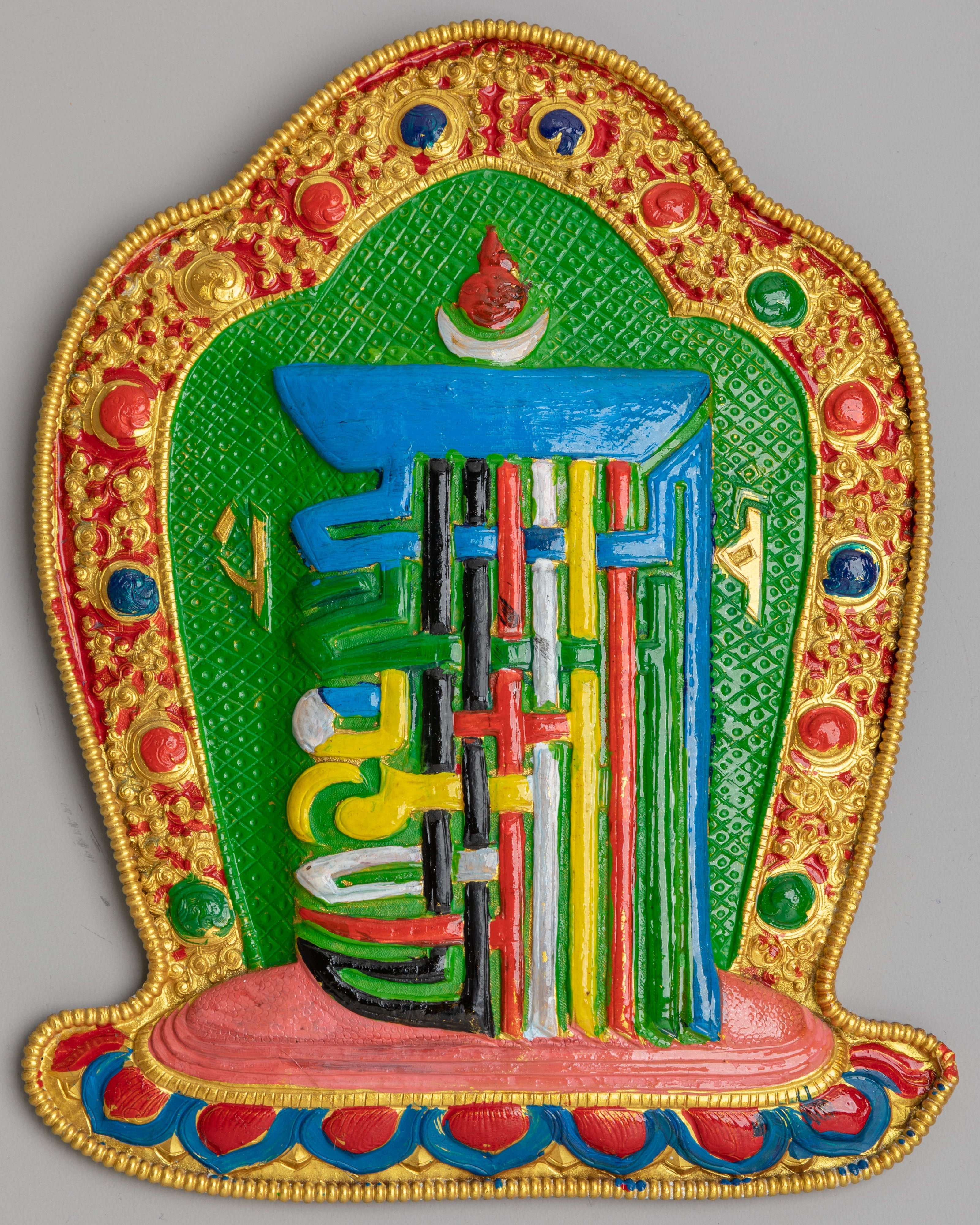 Sacred Kalachakra Wall Art for Altar | Tibetan Buddhist Artwork