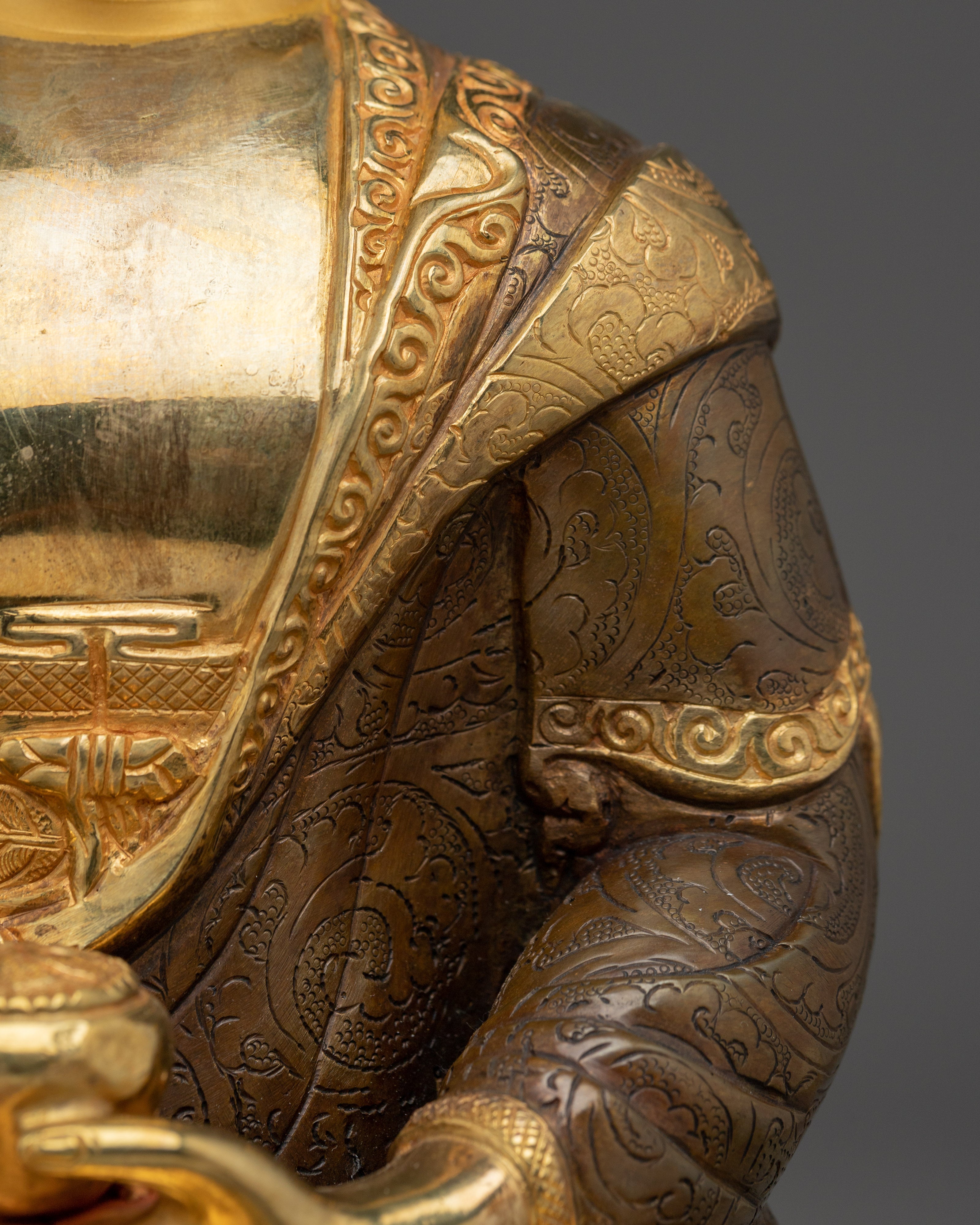 Fire Gold Plated Shakyamuni Buddha | Meditation, Peace & Spiritual Blessings