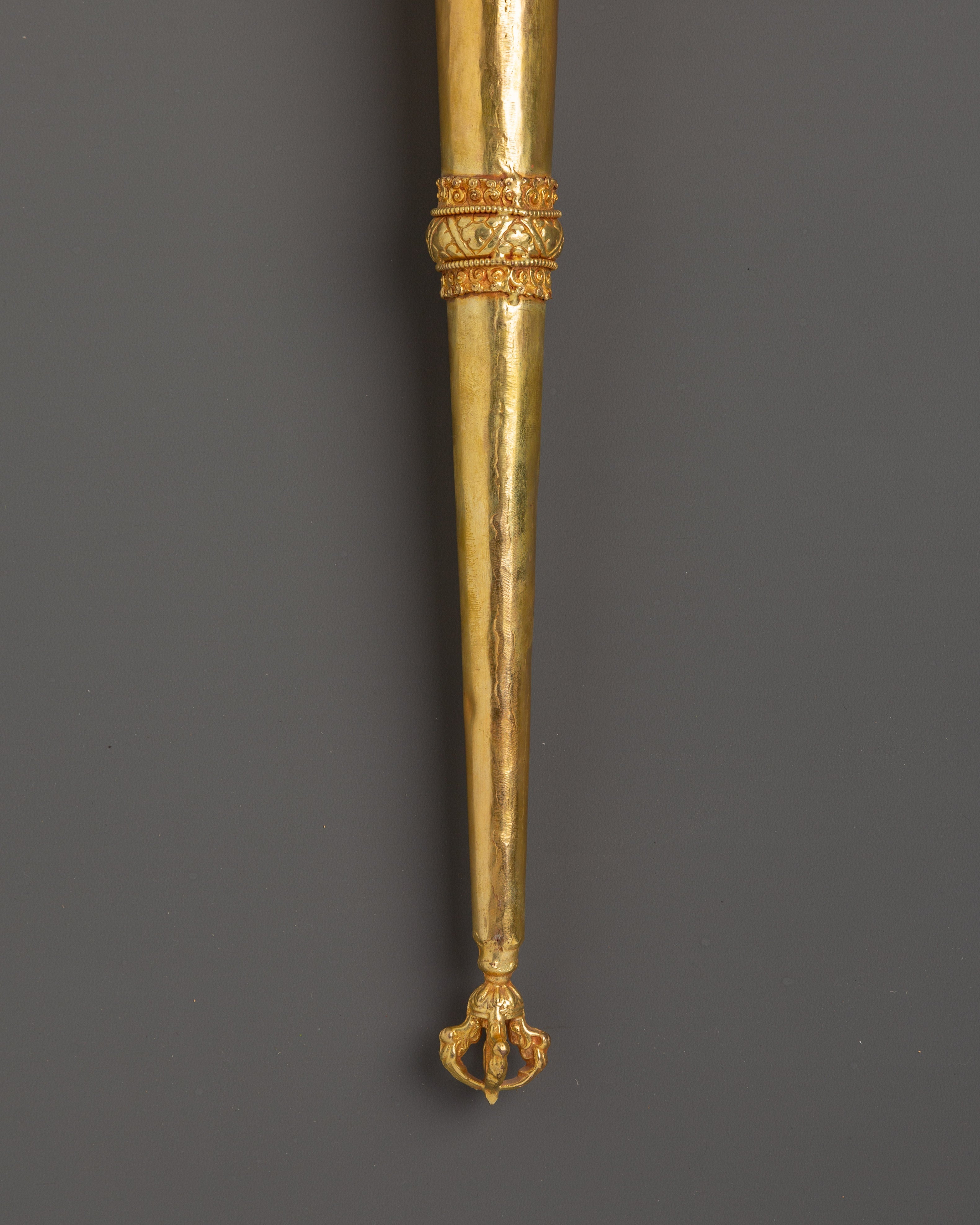 Khatan Tibetan Ritual Item | Handcrafted Copper Artifact